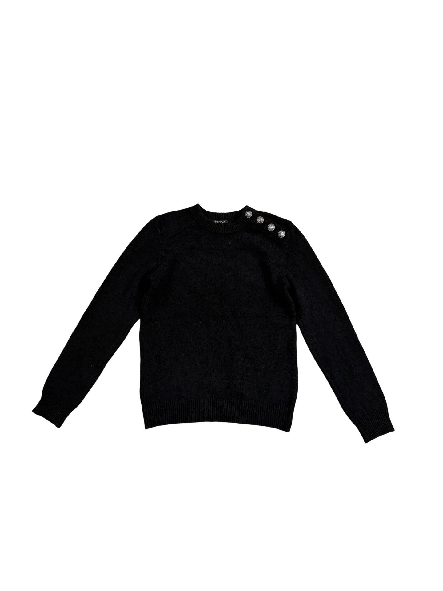 Balmain Balmain Cashmere Button Shoulder Sweater Size S Size US S / EU 44-46 / 1 - 1 Thumbnail
