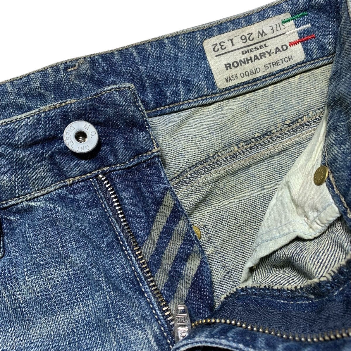 Diesel Diesel Adidas Distressed Faded Jeans Size US 26 / EU 42 - 10 Thumbnail