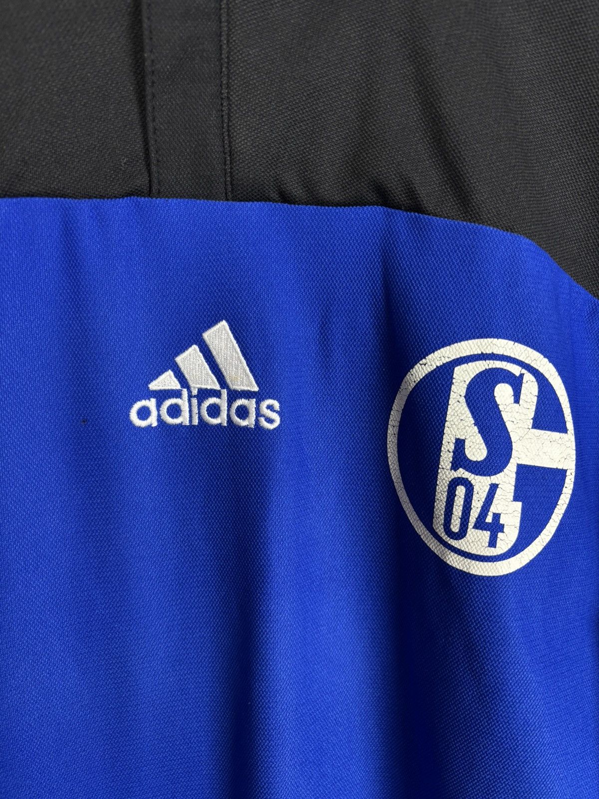 Adidas 00s Adidas Schalke 04 1/4 Zip Drill Top Jersey Blue M Size US M / EU 48-50 / 2 - 2 Thumbnail