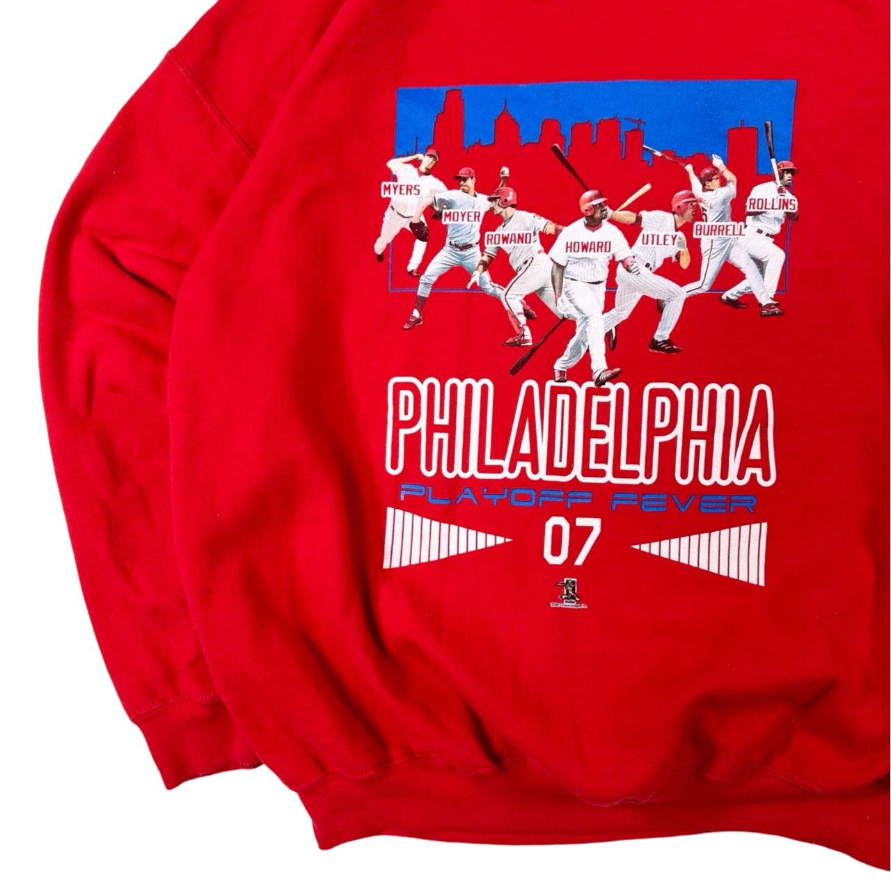 Vintage Vintage 07 Philadelphia Phillies Playoff Graphic Sweater Size US XL / EU 56 / 4 - 3 Thumbnail