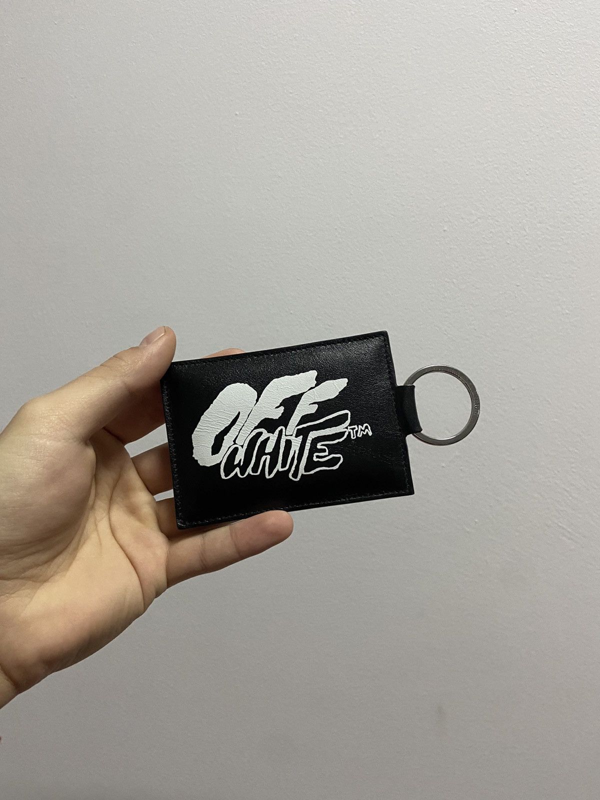 Off-White logo card holder