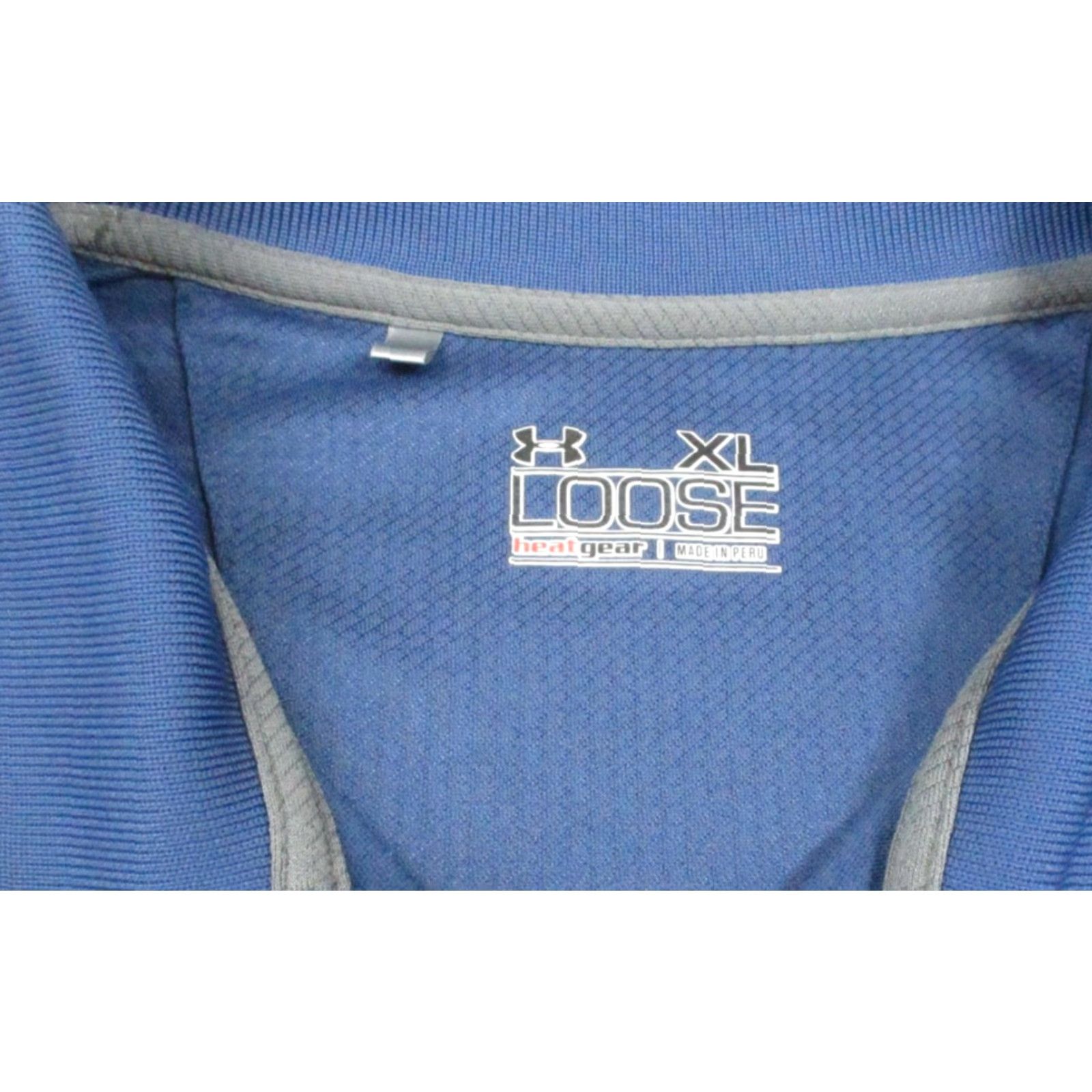 Under Armour VINTAGE Under Armour Polo Shirt Mens XL Blue HeatGear Loose Long Sleeve Golf Los Alamos Size US XL / EU 56 / 4 - 6 Thumbnail