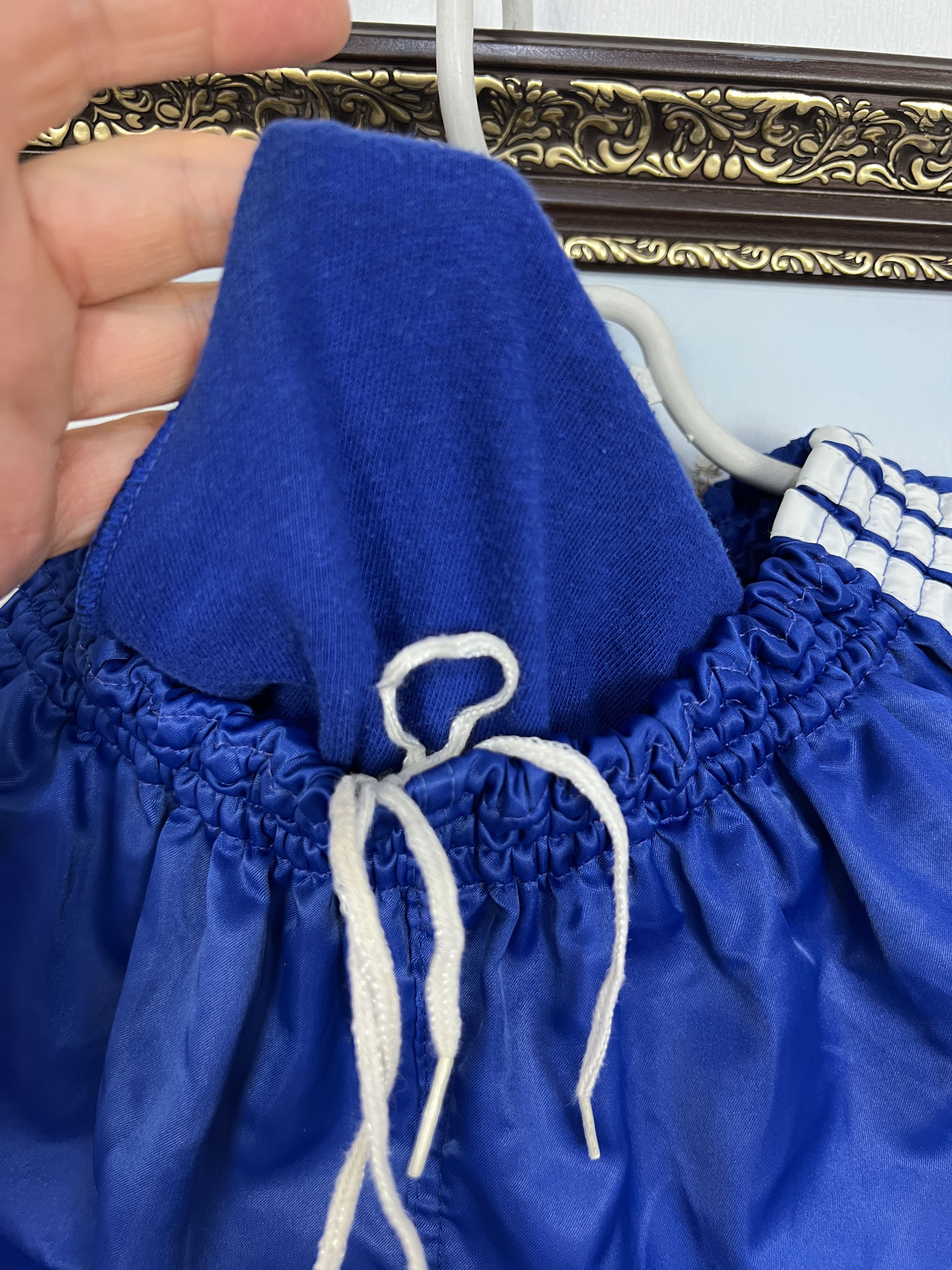 Adidas Vintage 90's Adidas West Germany Nylon Blue Shorts Mens L Size US 34 / EU 50 - 7 Thumbnail
