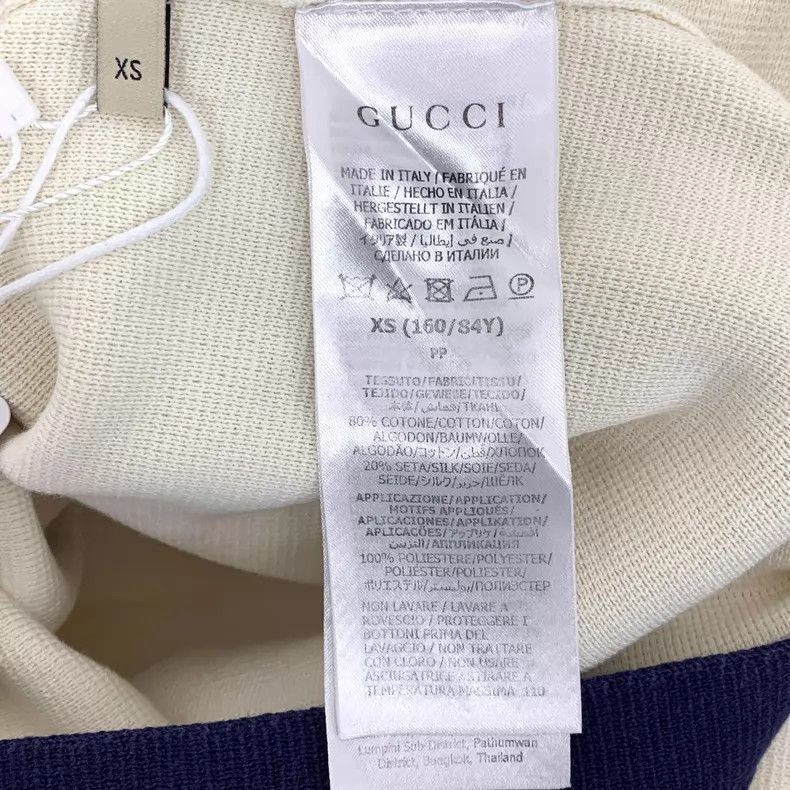 Gucci Gucci 23 colour-blocked double G logo embroidery cotton sh Size XS / US 0-2 / IT 36-38 - 7 Thumbnail