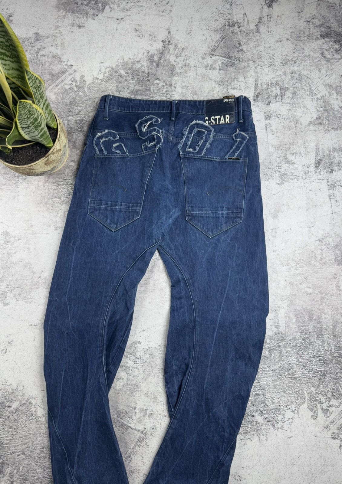 G-Star G-Star Loose Tapered Big Logo GS01 Embro Jeans Pants Bottoms Size US 36 / EU 52 - 3 Thumbnail