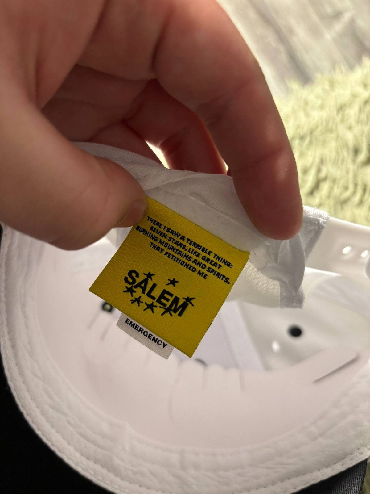 S4LEM S4lem s4lem white europe flag hat cap drain gang sad boys Size ONE SIZE - 5 Thumbnail