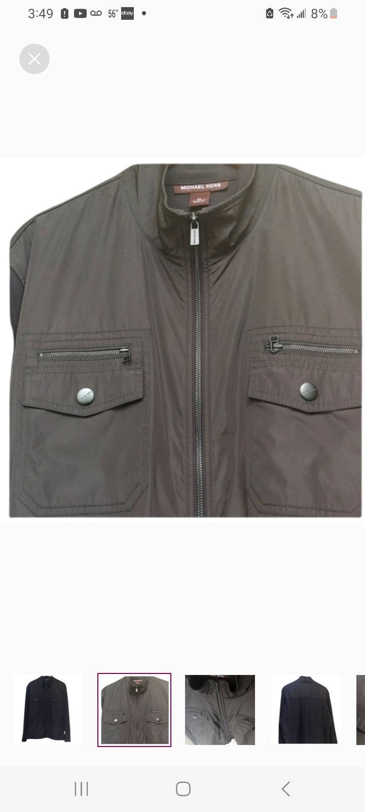 Michael Kors Michael Kors Black light Jacket Size US XL / EU 56 / 4 - 2 Thumbnail