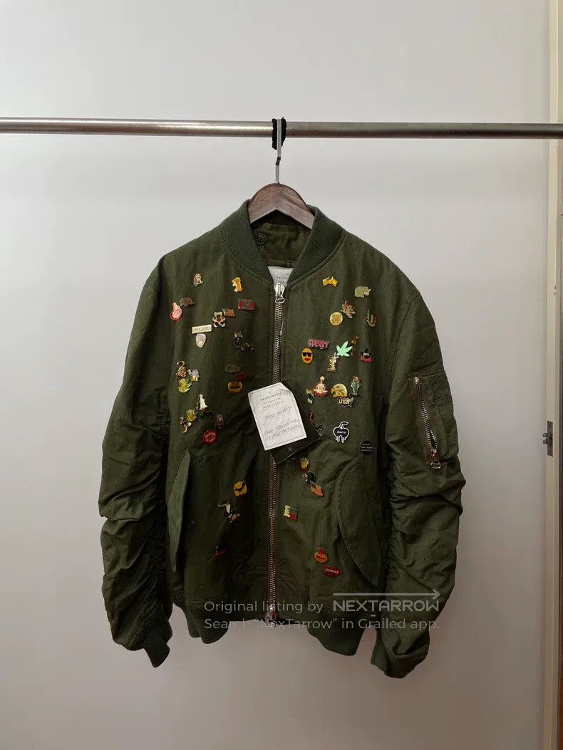 Ready Made Flight Jacket Military Tent Fabric Antique Fa