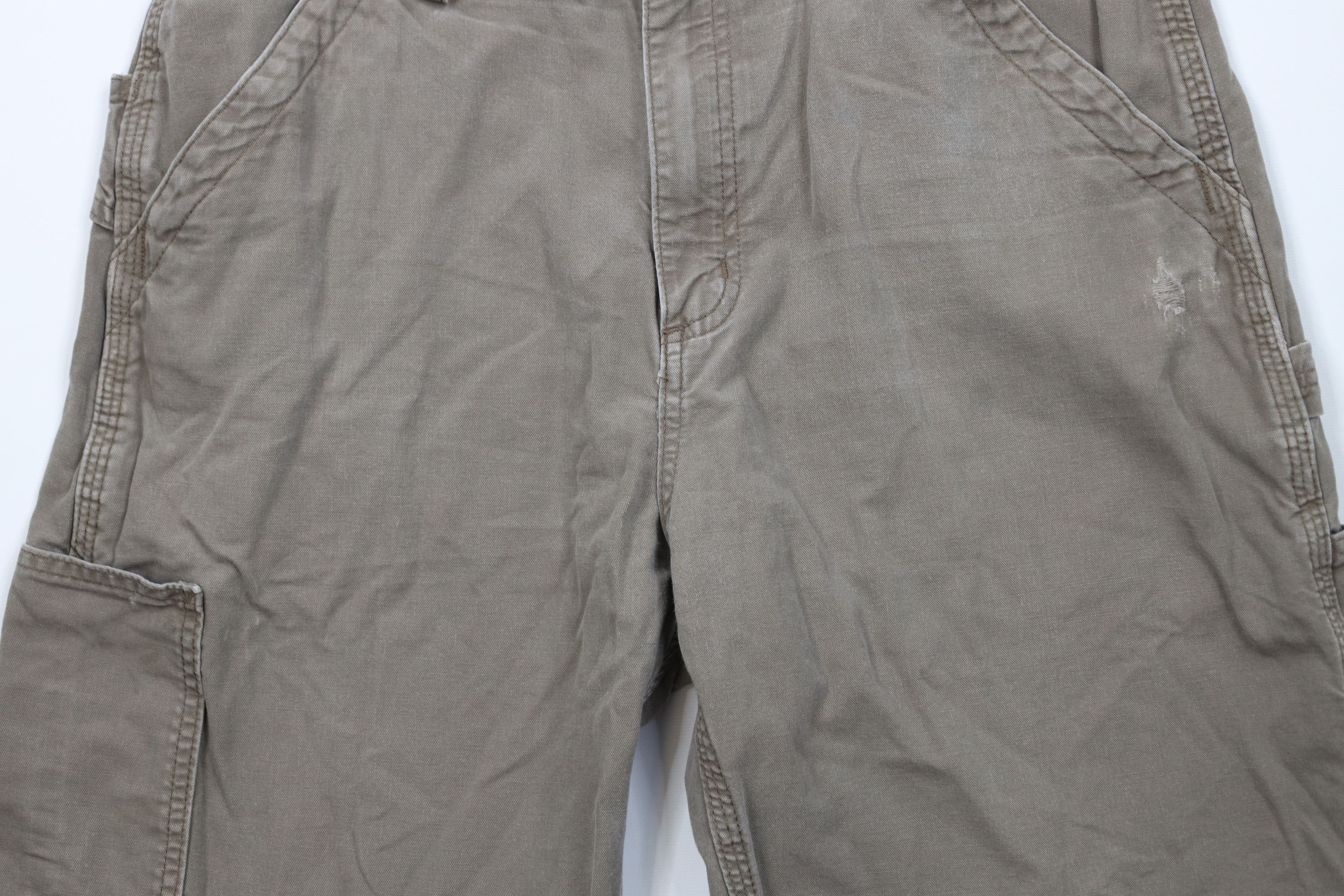 Carhartt Vintage Y2K Carhartt Relaxed Dungaree Shorts Light Brown Size US 34 / EU 50 - 3 Thumbnail