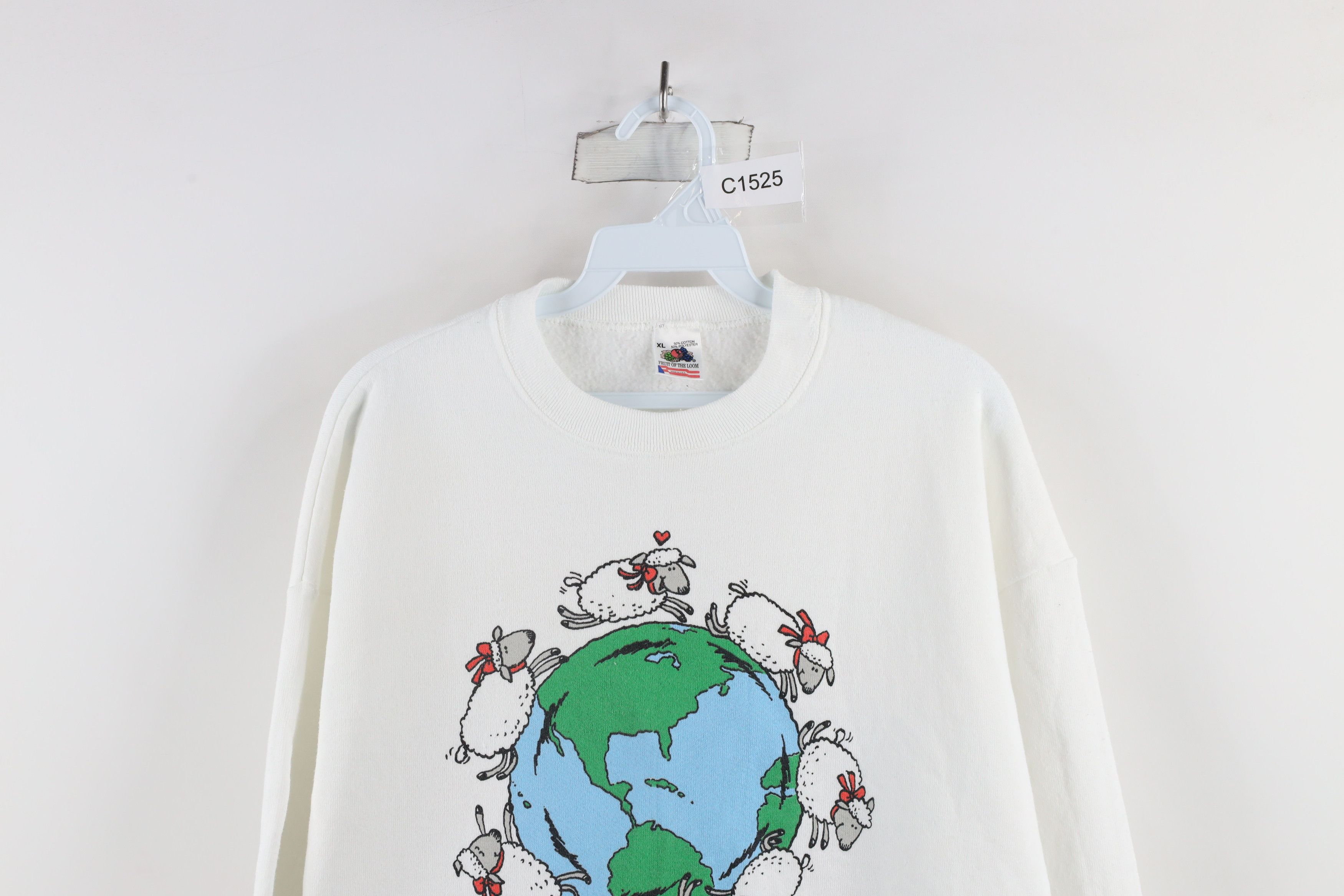 Vintage Vintage 90s Hallmark Shoebox Greetings On Earth Sweatshirt Size XL / US 12-14 / IT 48-50 - 2 Thumbnail