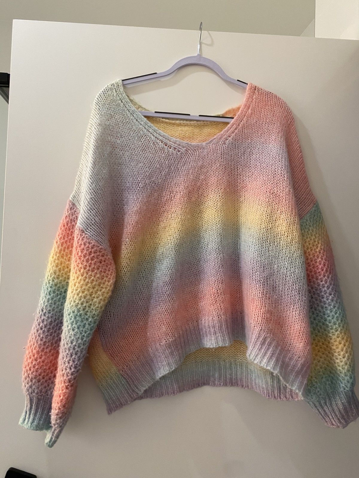 Shein Rainbow knit sweater Size XXL / US 16-18 / IT 52-54 - 1 Thumbnail