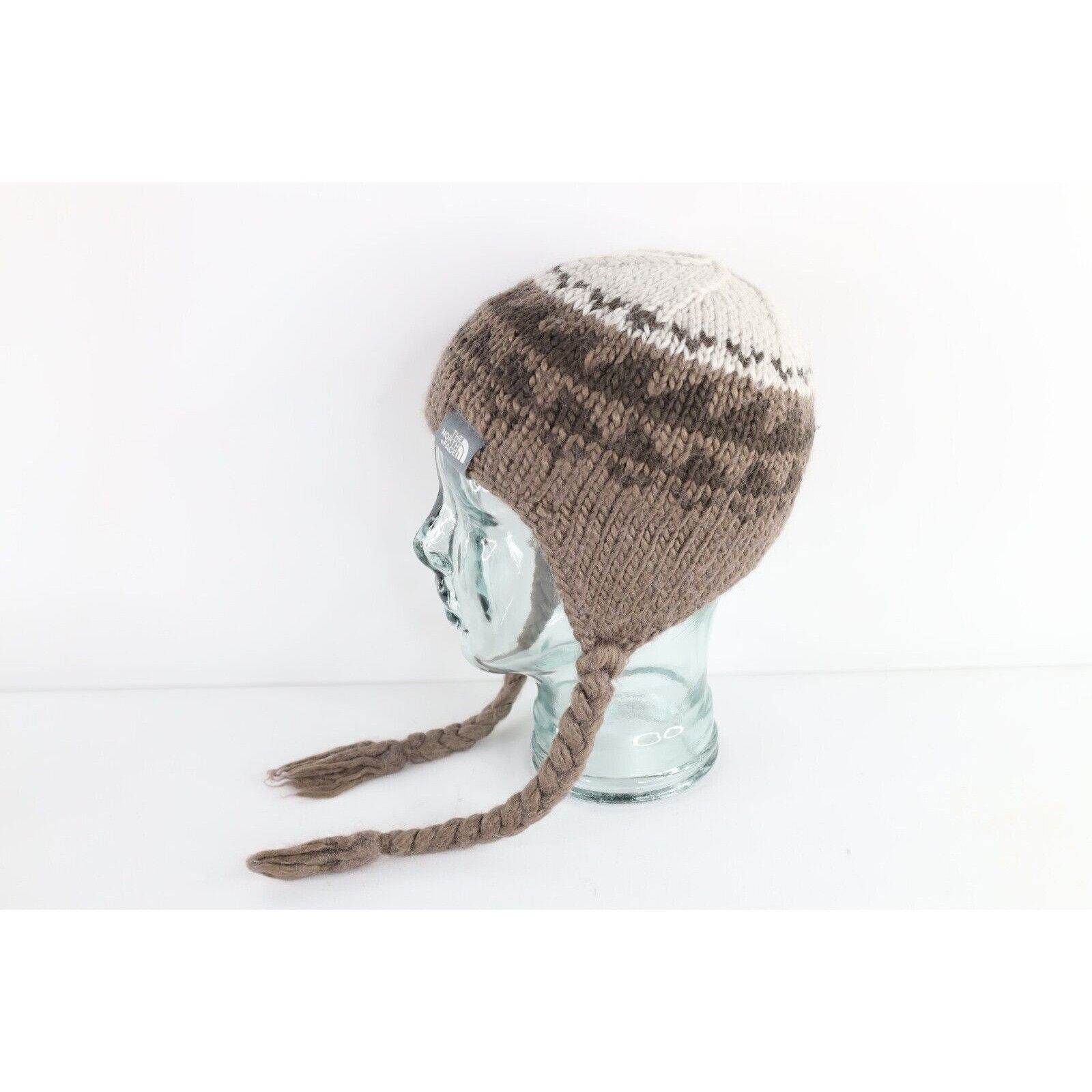 The North Face Vintage The North Face Wool Blend Chunky Knit Ear Flap Hat Size ONE SIZE - 3 Thumbnail