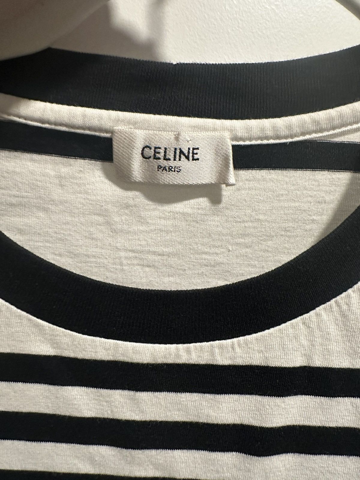 Celine Men’s Celine striped tshirt Size US XS / EU 42 / 0 - 3 Thumbnail
