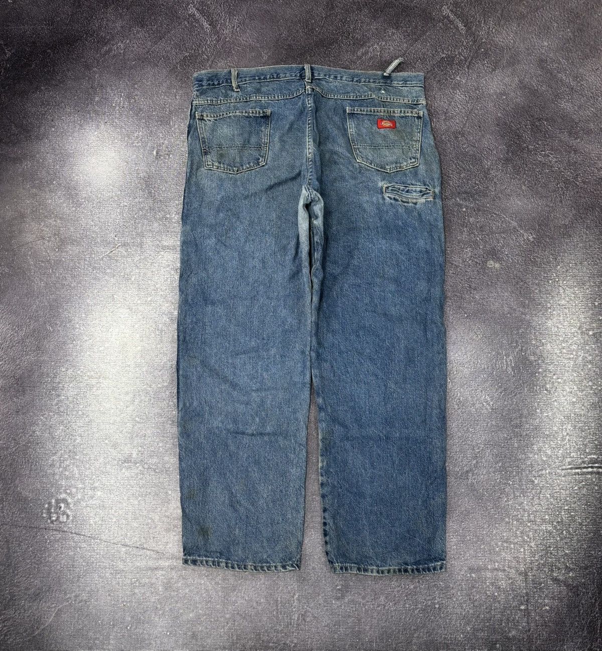 Dickies Vintage Dickies Double Knee Work Blue Denim Baggy Jeans Size US 42 / EU 58 - 1 Thumbnail