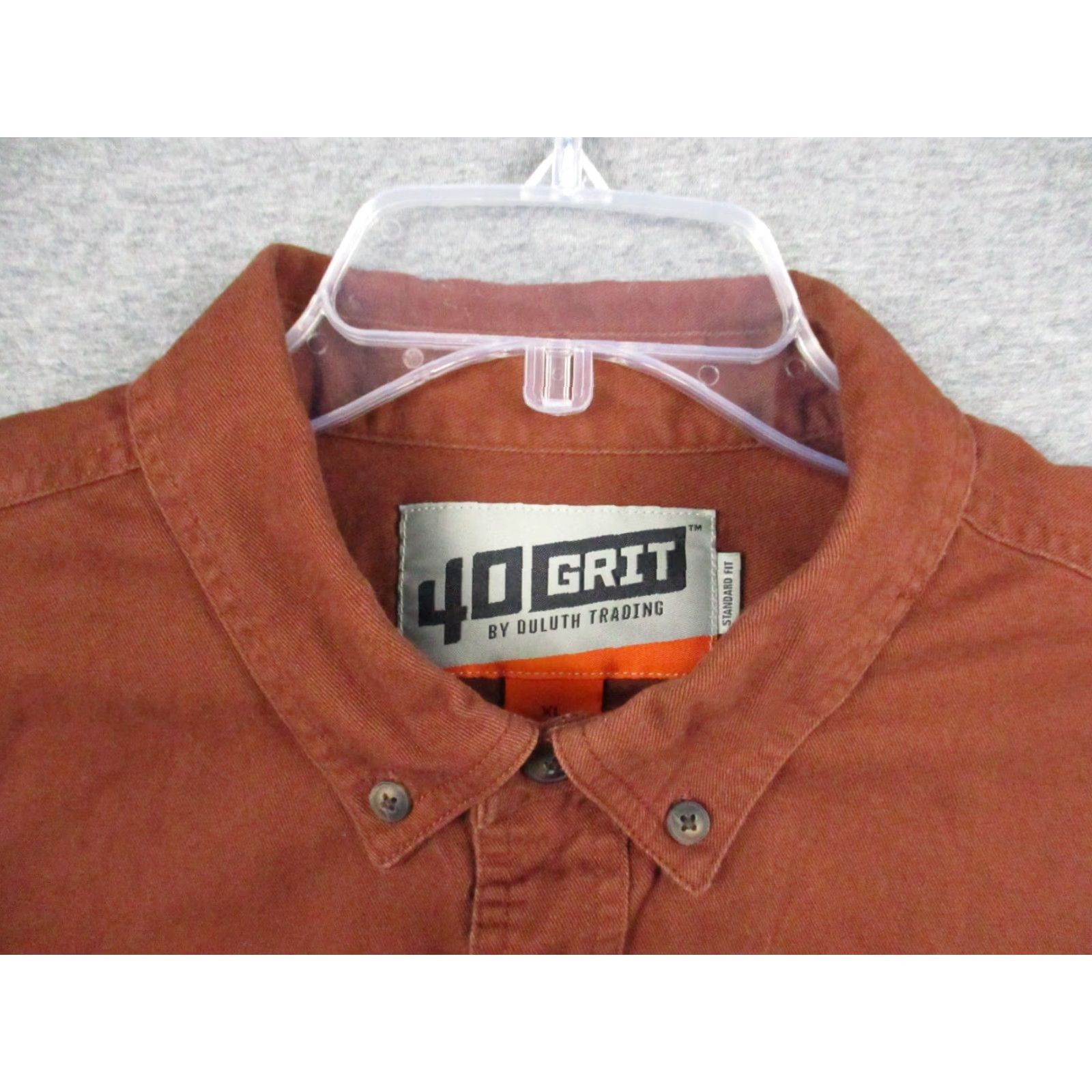 Vintage Duluth Trading Shirt Mens XL Short Sleeve Button-Down Red Cotton Standard Fit Casual Workwear Mens XL Red Cotton Duluth Shirt Size US XL / EU 56 / 4 - 4 Thumbnail