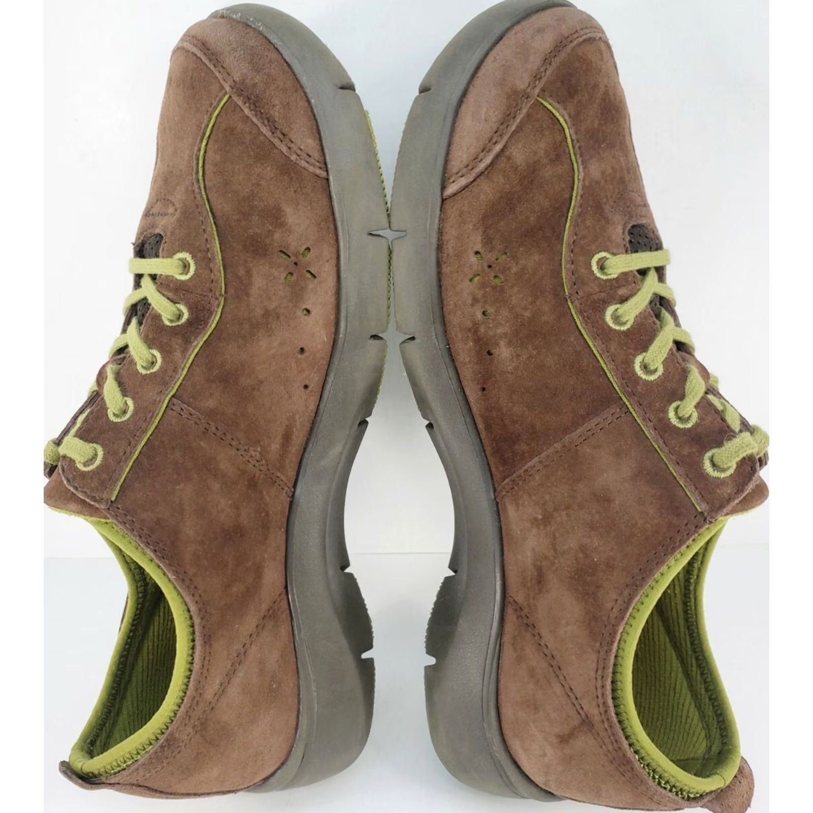 Dansko Dansko Elise Sneaker Shoes Brown Suede Green Low Top Size 9M 40EU 4401062000 Size M / US 6-8 / IT 42-44 - 7 Thumbnail