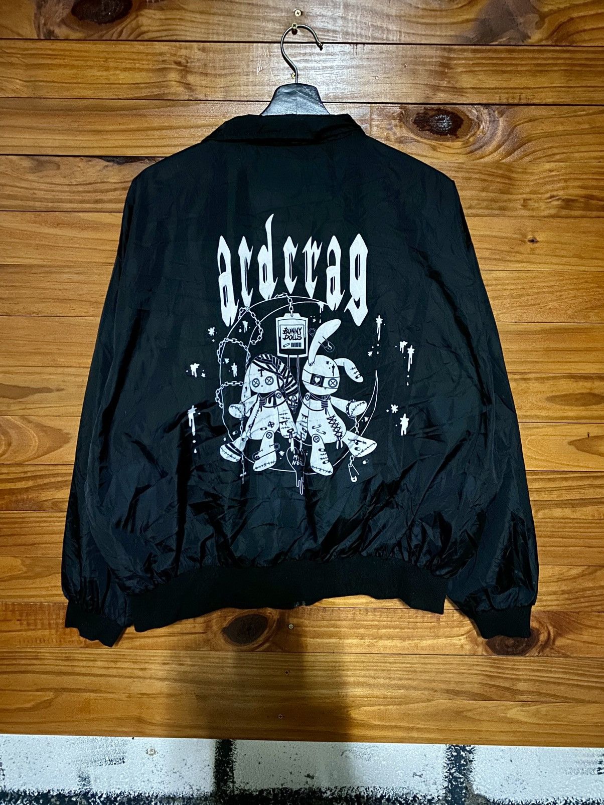 Japanese Brand ACDC RAG Bunny Dolls Coach Jacket Harajuku Gothic Streetwear Size US L / EU 52-54 / 3 - 8 Thumbnail