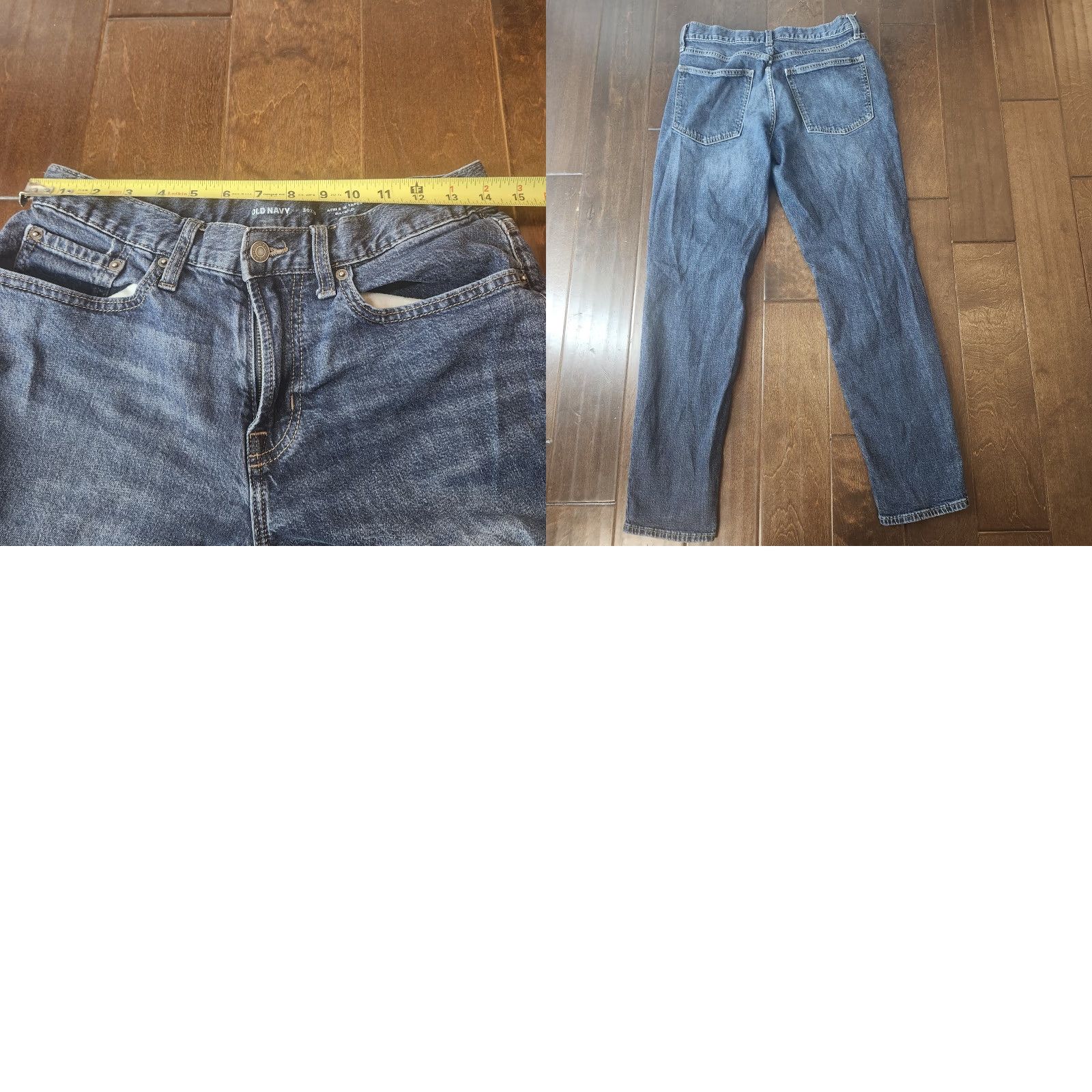 Old Navy Old Navy Jeans Mens 30x30 Athletic Taper Denim Dark Wash 5-Pocket Zip Button Size US 30 / EU 46 - 9 Thumbnail