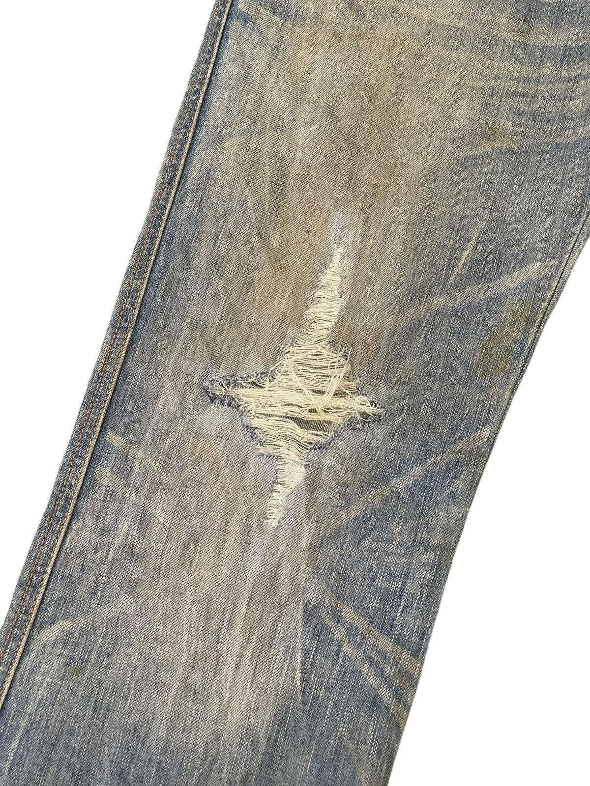 Edwin Flare Jeans Edwin Faded Distress Dirty Grunge Boot Cut 1🟦4 Size US 32 / EU 48 - 6 Thumbnail