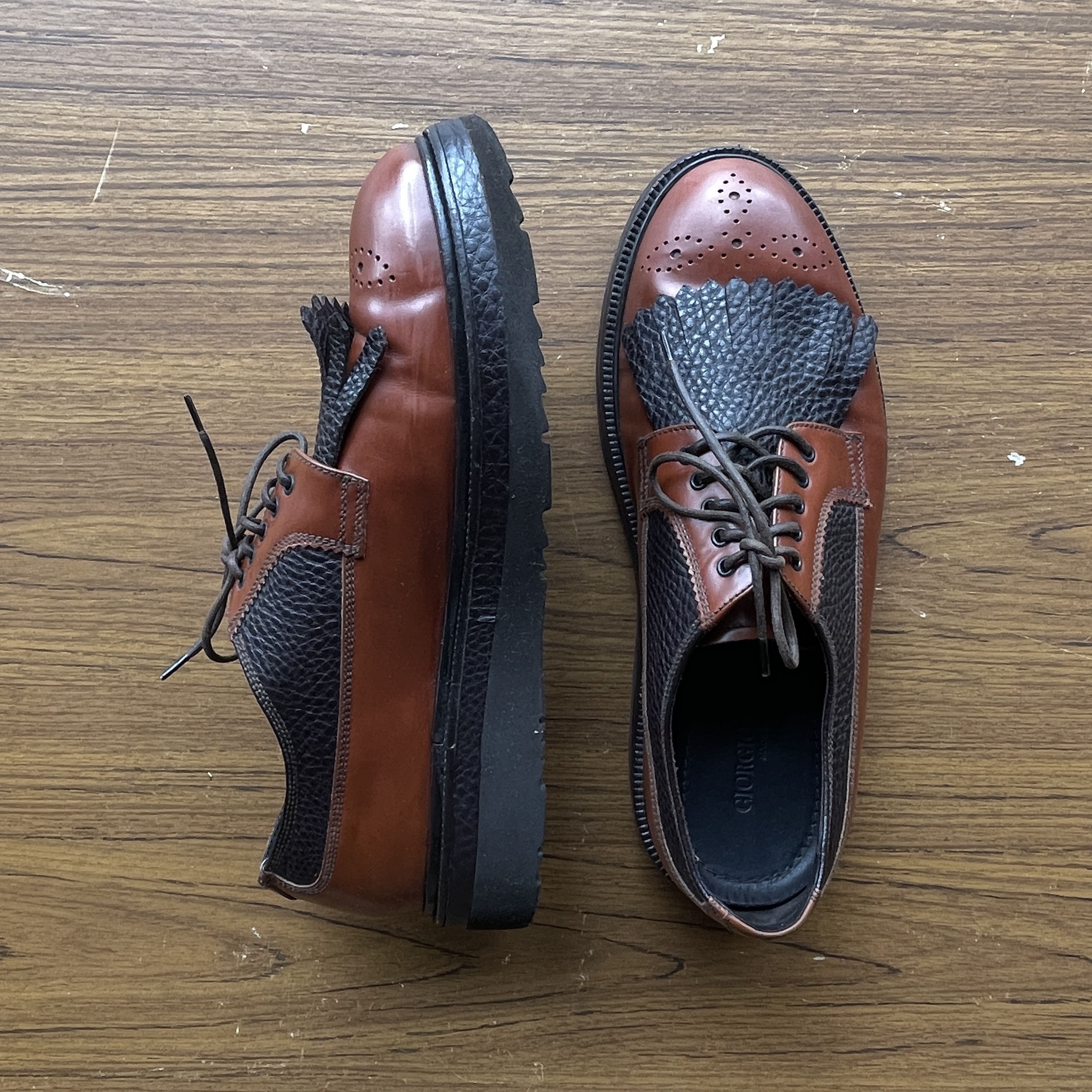 Giorgio Armani Giorgio Armani Leather Brogues Size US 9 / EU 42 - 5 Thumbnail