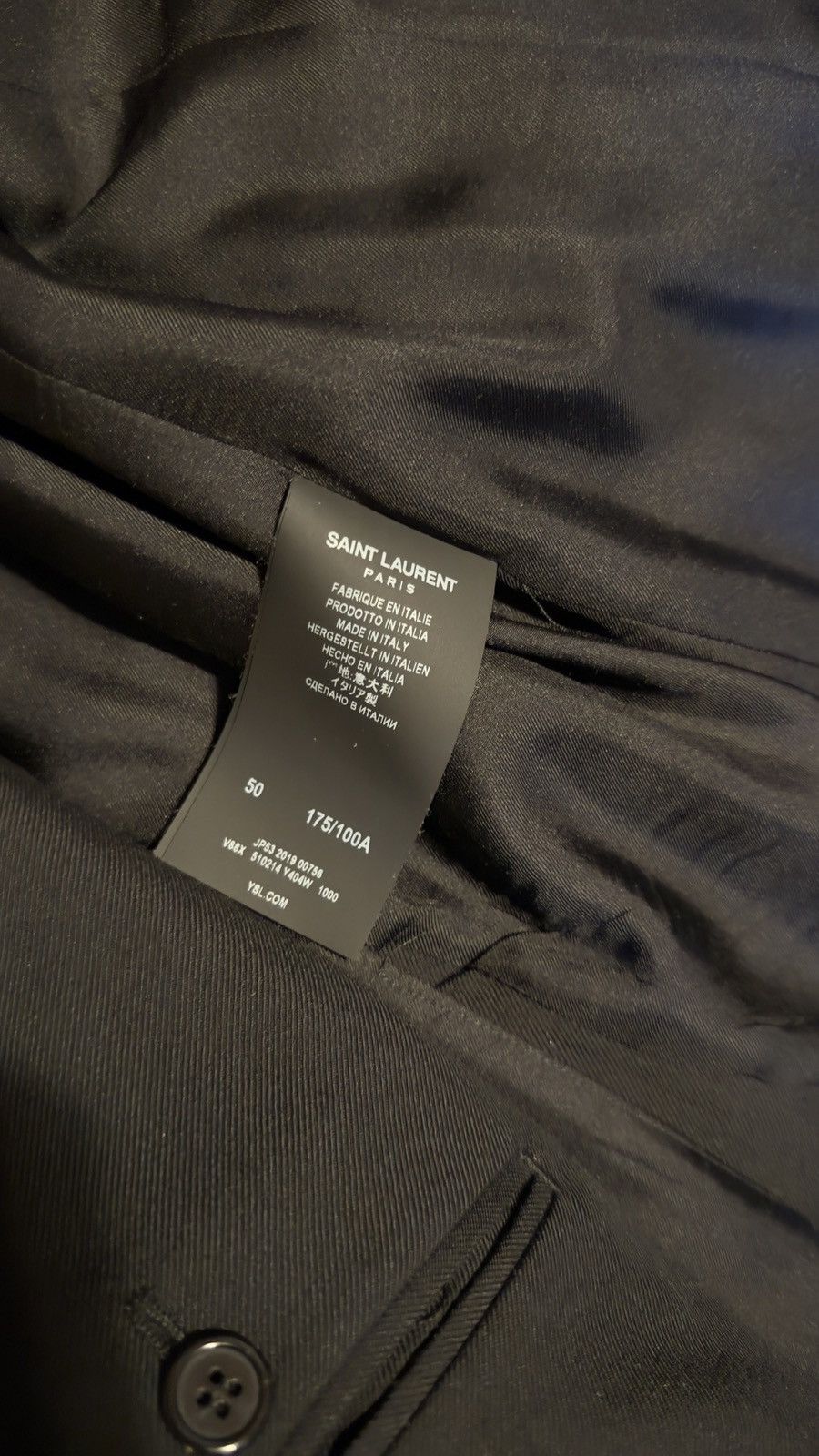 Saint Laurent Paris × Yves Saint Laurent Saint Laurent Paris Basic Suit Size 50R - 5 Thumbnail