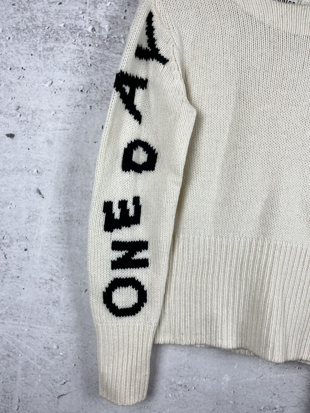 Acne Studios × Designer Acne Studios - Lupine One Day At The Time Wool Sweater XS Size XS / US 0-2 / IT 36-38 - 2 Thumbnail