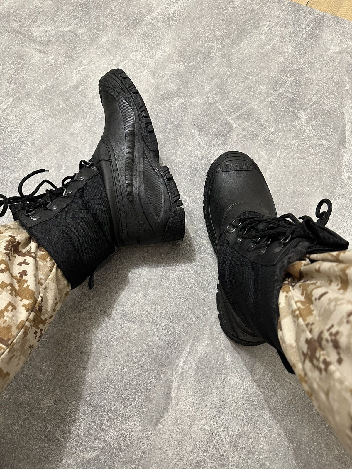 Vintage Black Vintage Military Combat Boots Size US 12.5 / EU 45-46 - 5 Thumbnail
