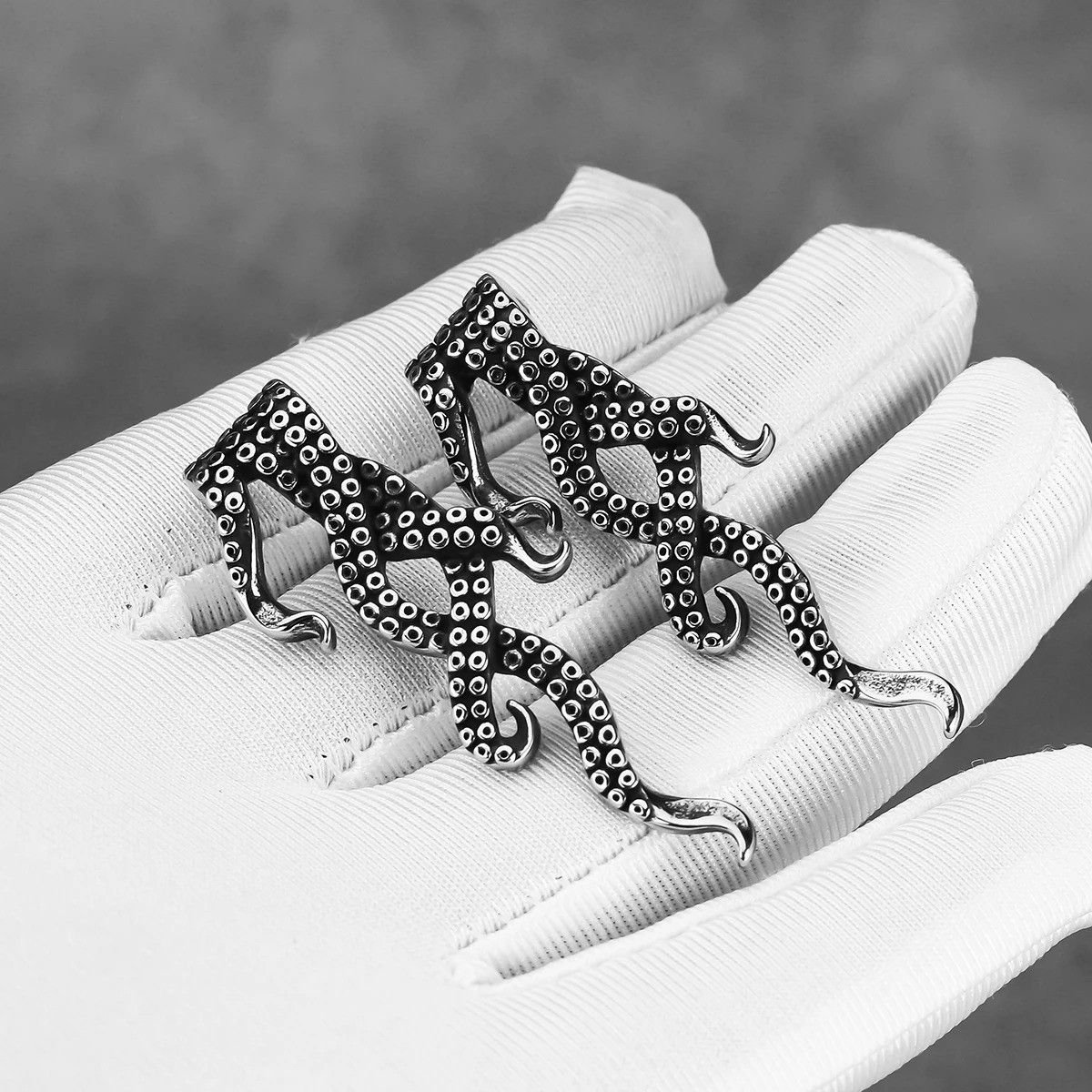 Jewelry Octopus Feet Drop Earrings Charms Stainless Earring Gift Size ONE SIZE - 3 Thumbnail