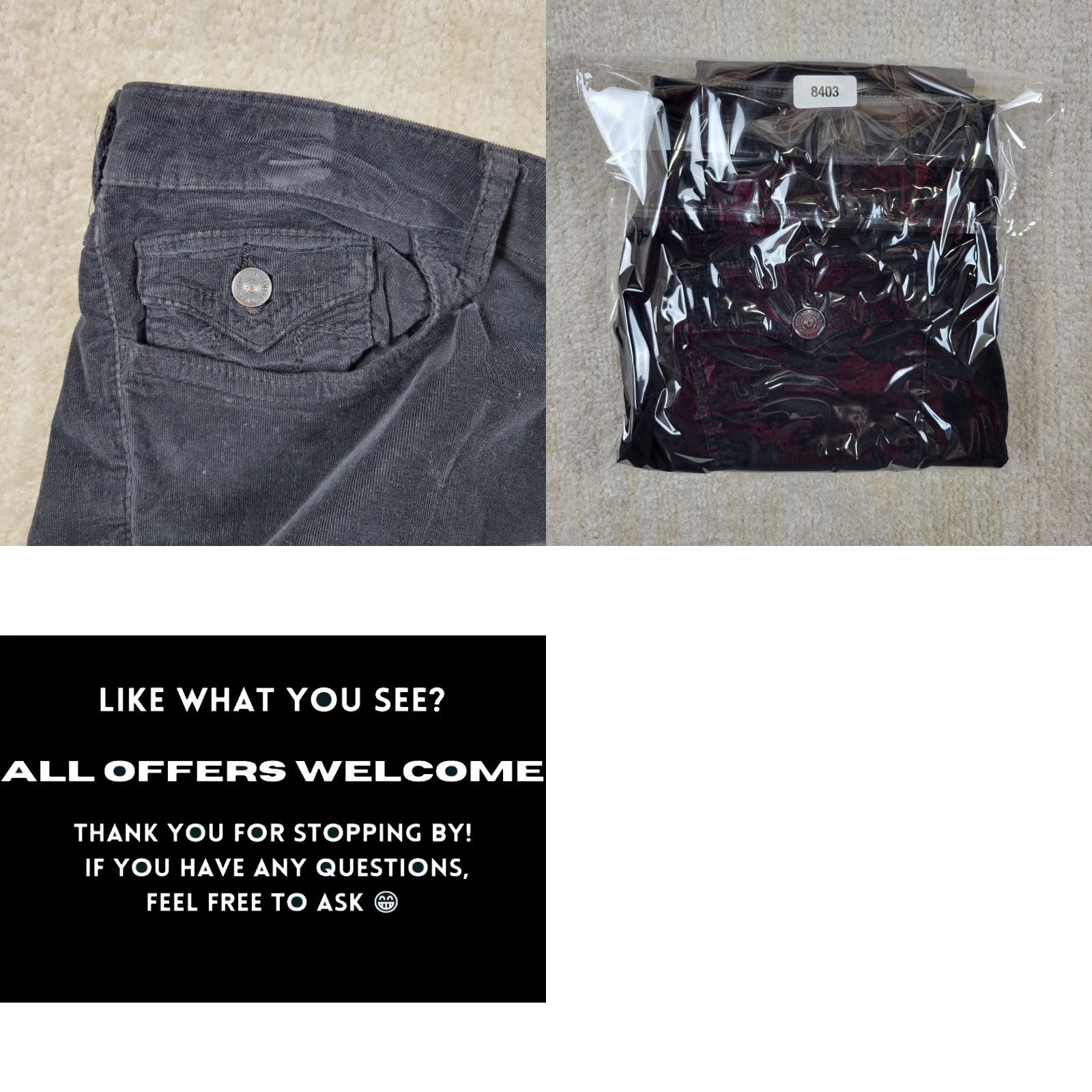 True Religion VINTAGE Size 24" / US 00 / IT 34 - 9 Thumbnail