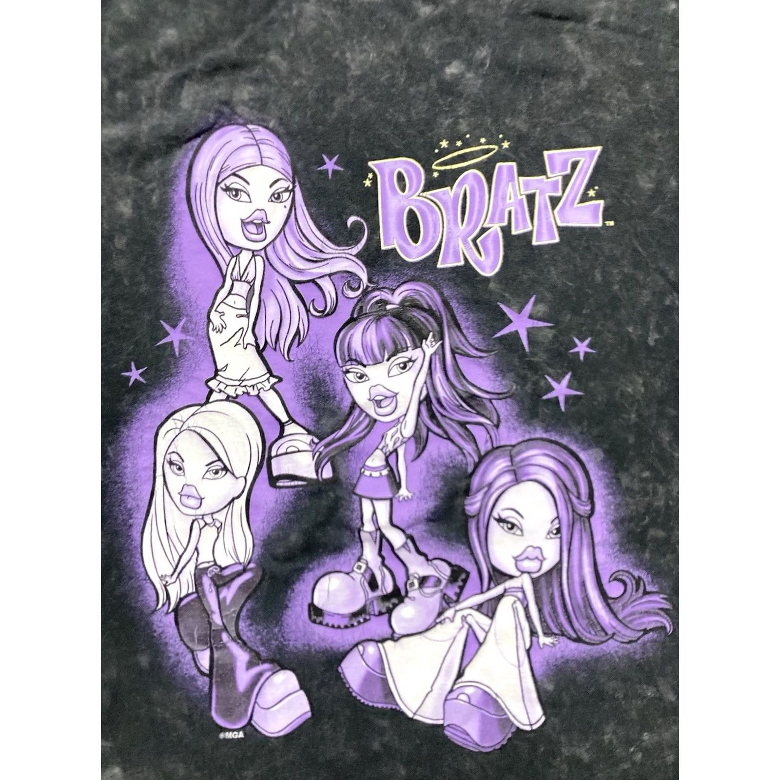 Vintage VINTAGE Bratz Logo T-Shirt Women XL Black Acid Wash Short Sleeve Size XL / US 12-14 / IT 48-50 - 2 Thumbnail