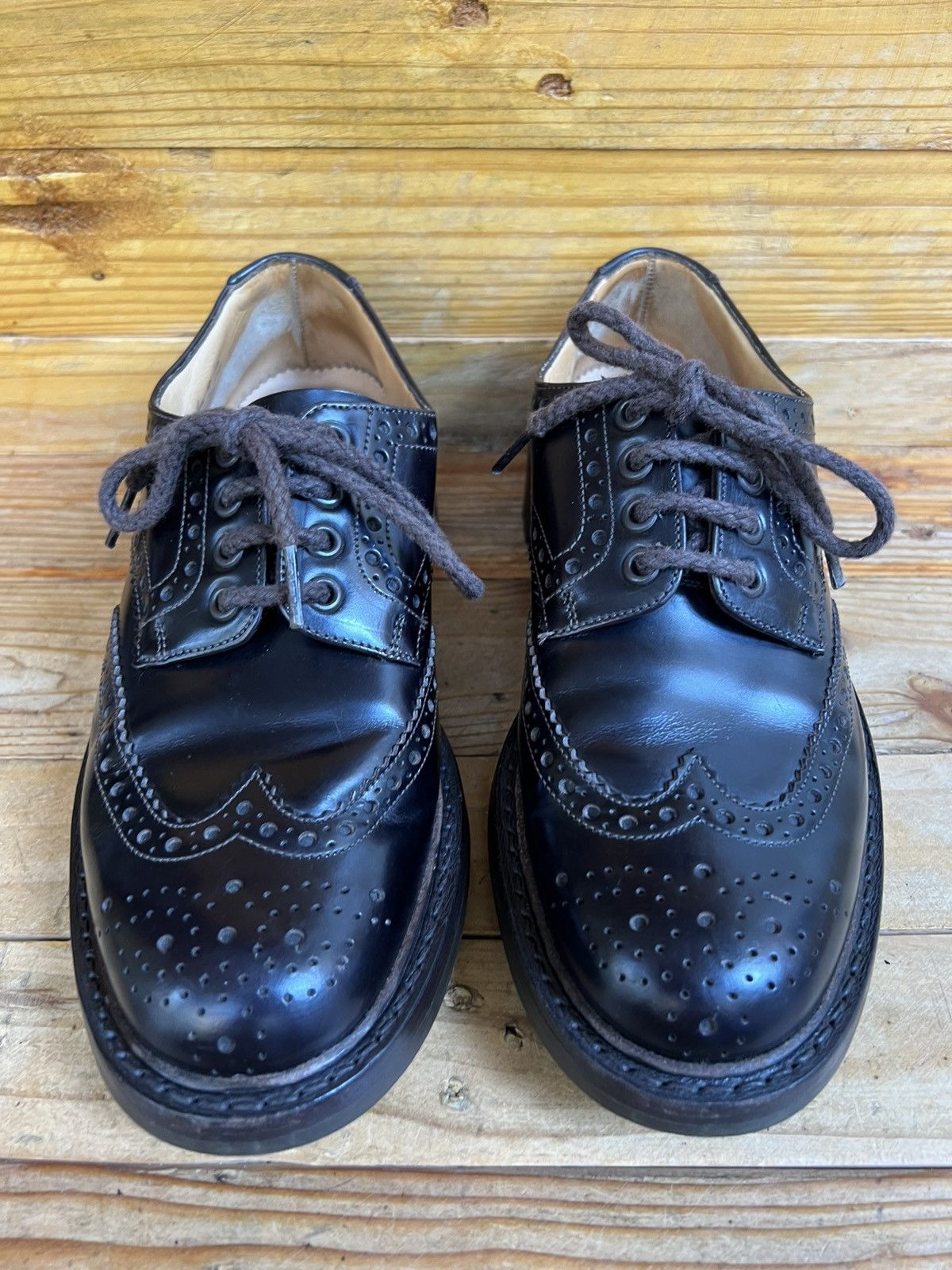 Church's CHURCH’S ‘MOTHERSON’ BROGUES BROWN LEATHER SHOES Size US 7 / EU 40 - 2 Thumbnail
