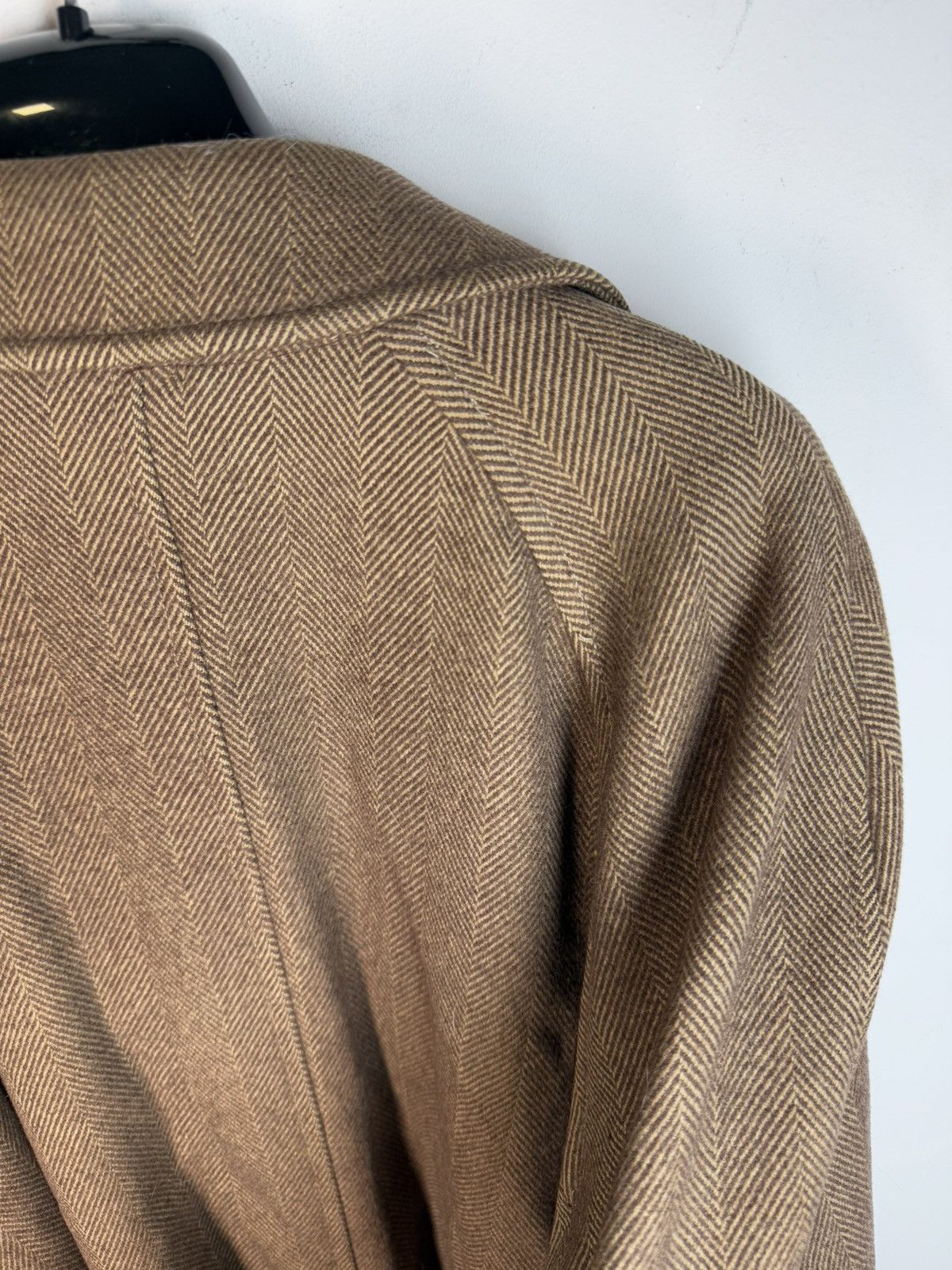 Yves Saint Laurent Wool YSL Coat Heavy Brown Soft Camel France Size US L / EU 52-54 / 3 - 25 Thumbnail