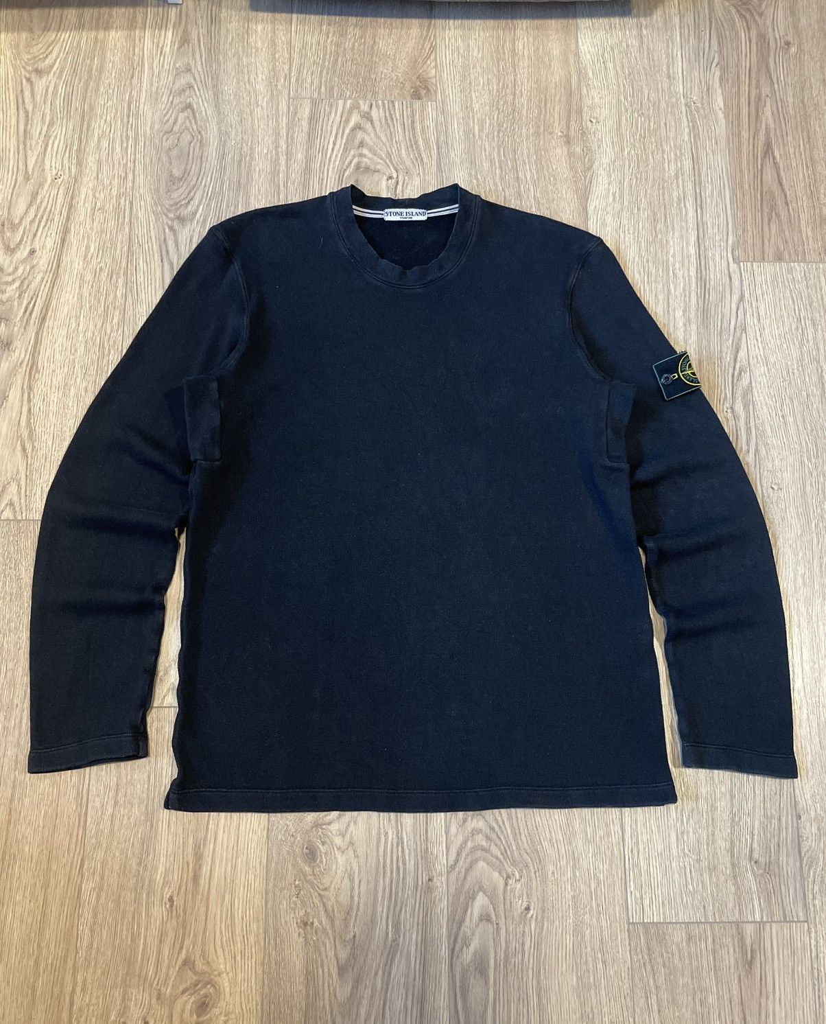 Stone Island Vintage Stone Island Black Sweatshirt 2007ss Size US L / EU 52-54 / 3 - 1 Thumbnail
