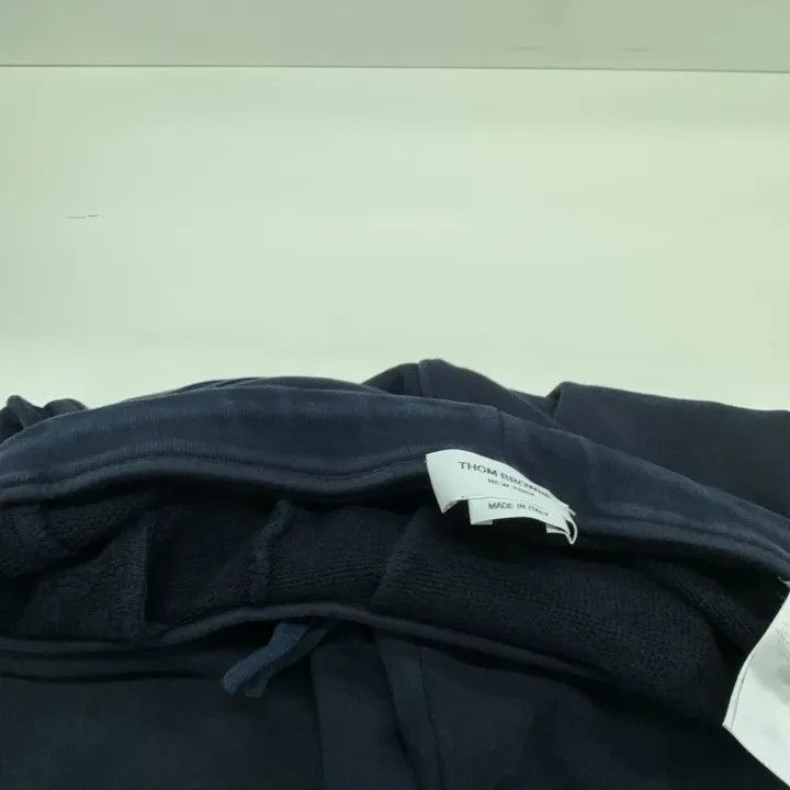 Thom Browne Thom Browne Men's Navy Sports Sweatpants -2507 Size US 26 / EU 42 - 4 Thumbnail