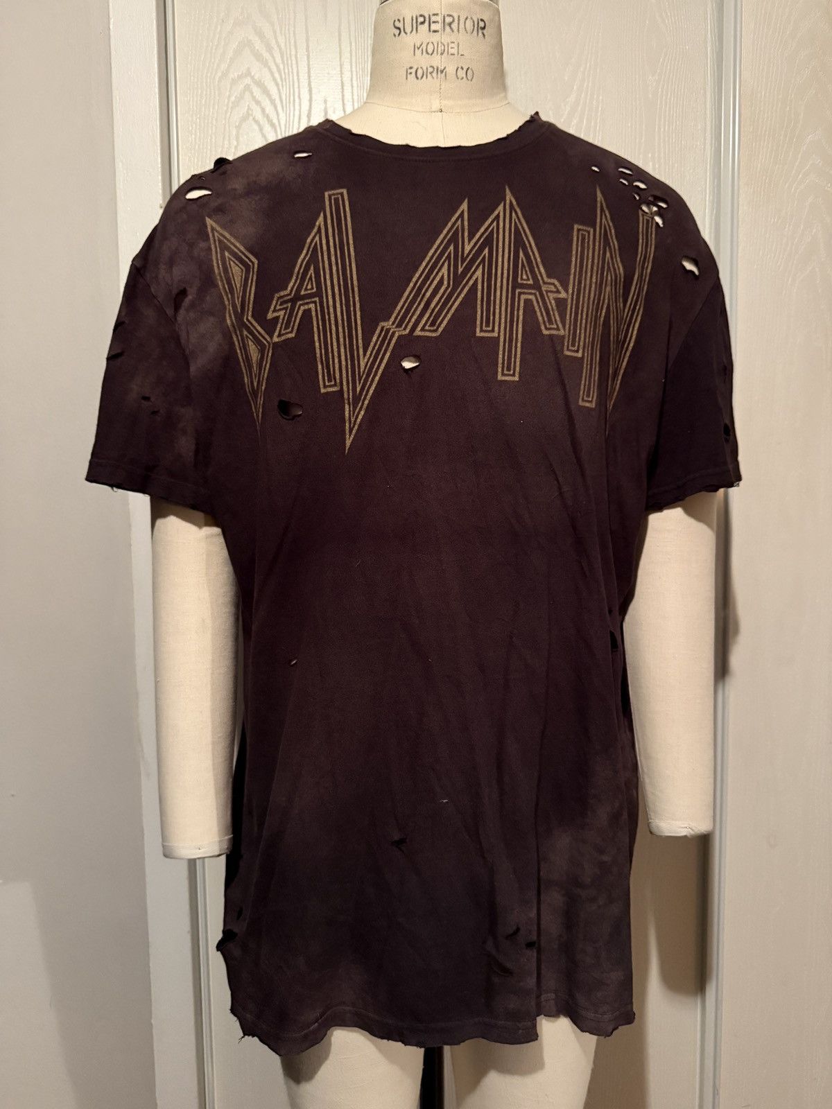 Balmain distressed tee