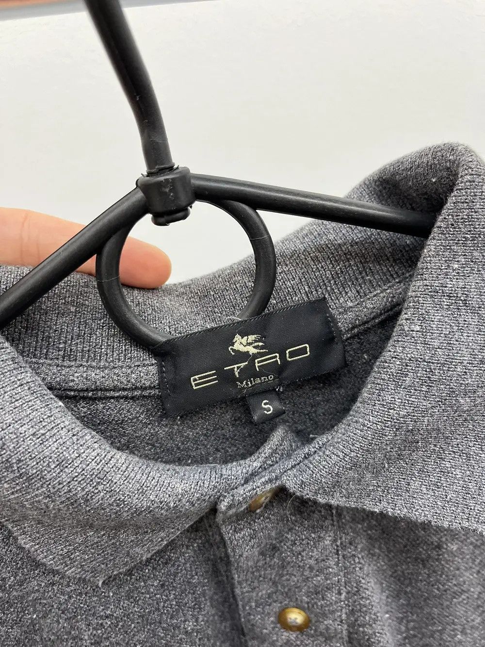 Etro Etro Cotton Long Sleeve Polo Shirt Size US S / EU 44-46 / 1 - 2 Thumbnail