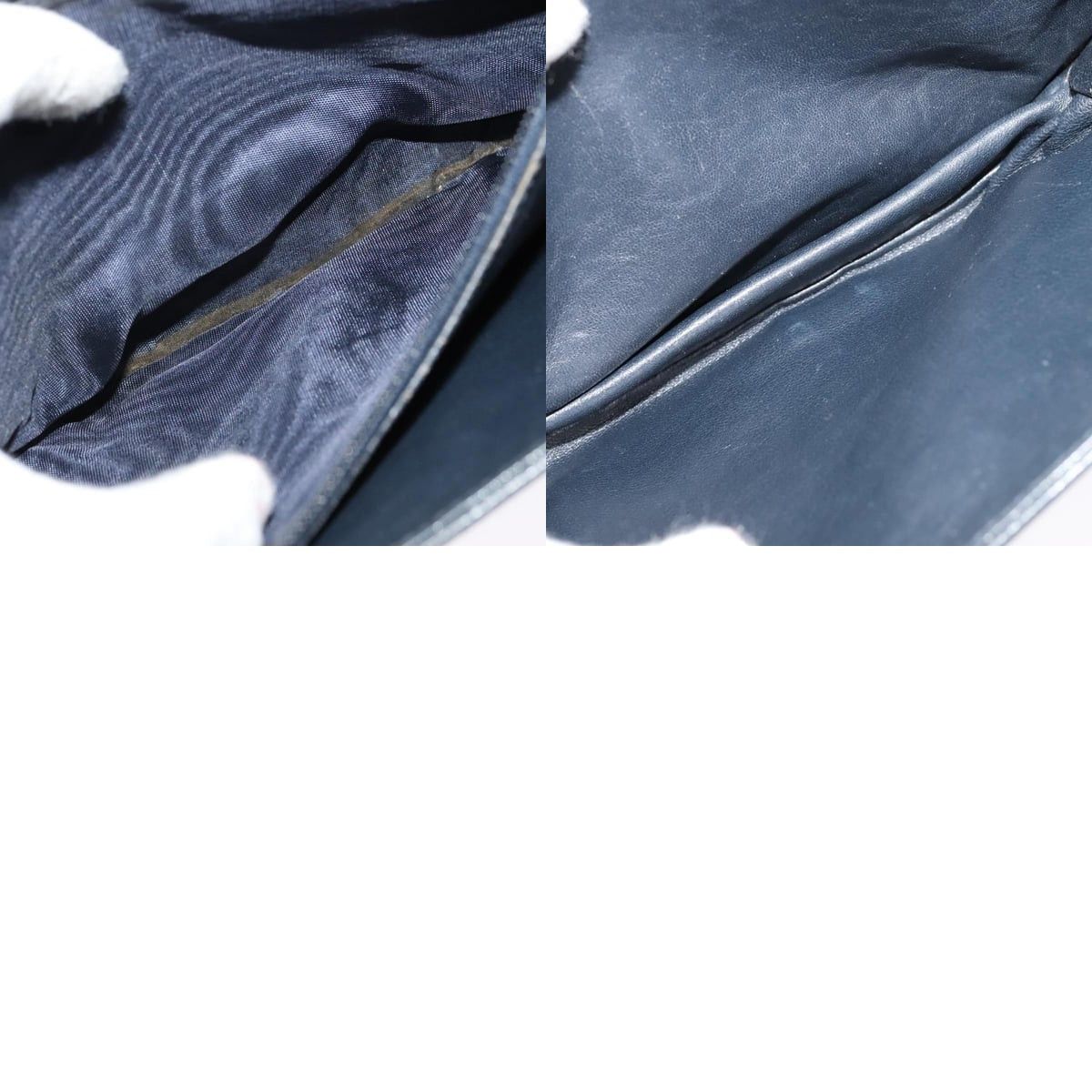 Celine CELINE C Sulky Shoulder Bag Canvas Navy Gold Size ONE SIZE - 13 Thumbnail