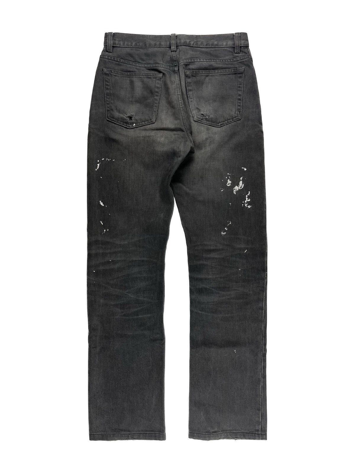 Vintage AW00 Helmut Lang Charcoal Bootcut Painter Denim Jeans Size US 27 - 2 Preview