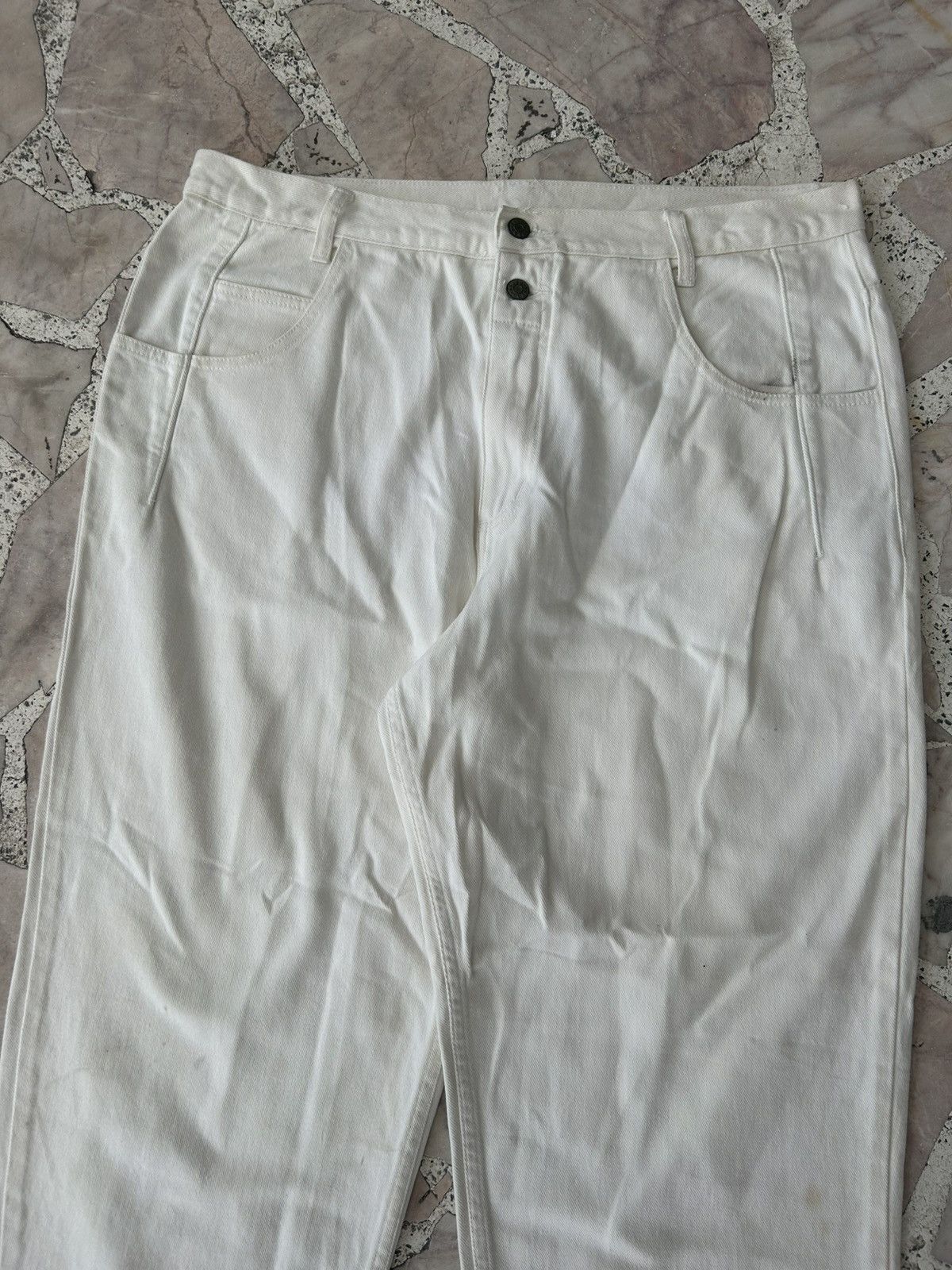 Guess Guess USA Denim White Vintage Size US 37 - 4 Thumbnail