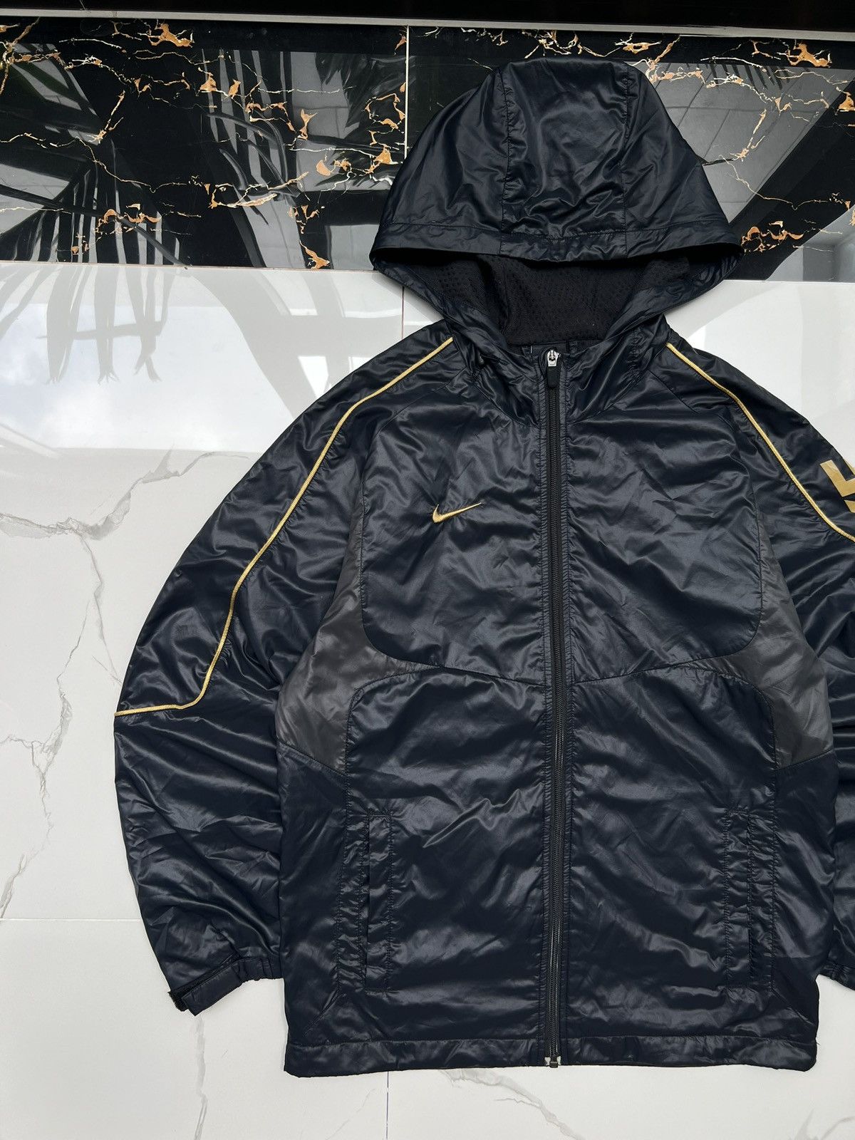Nike 00s Nike Swoosh Vintage Drill Nocta Style Hooded Jacket Size US S / EU 44-46 / 1 - 3 Thumbnail