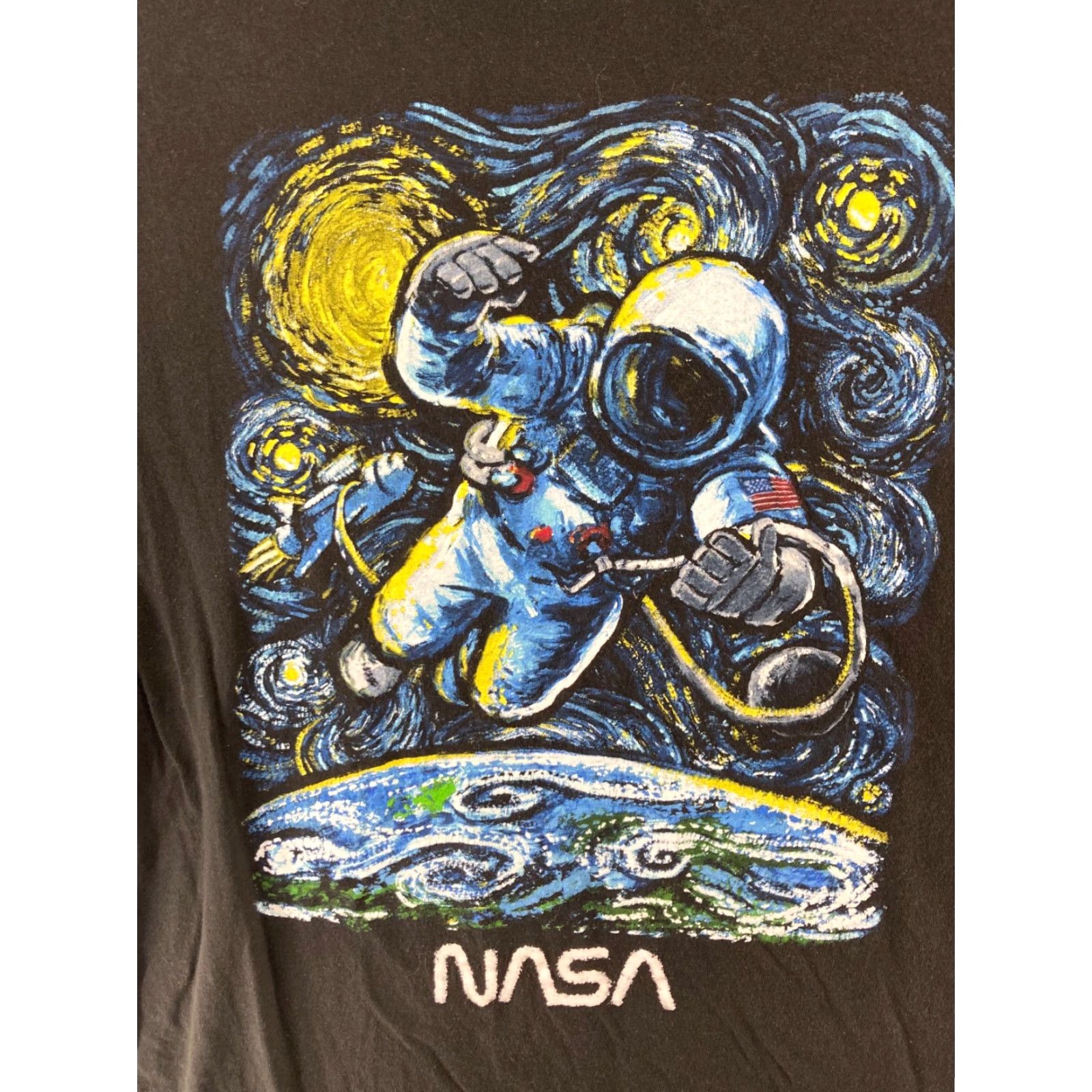 NASA Abstract Nasa T Shirt Mens XL Black Logo Nerd Size US XL / EU 56 / 4 - 4 Thumbnail