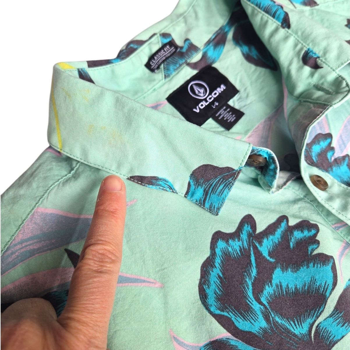 Volcom Volcom | Tropical Button Up, Short Sleeve Shirt | Large Size US L / EU 52-54 / 3 - 4 Thumbnail
