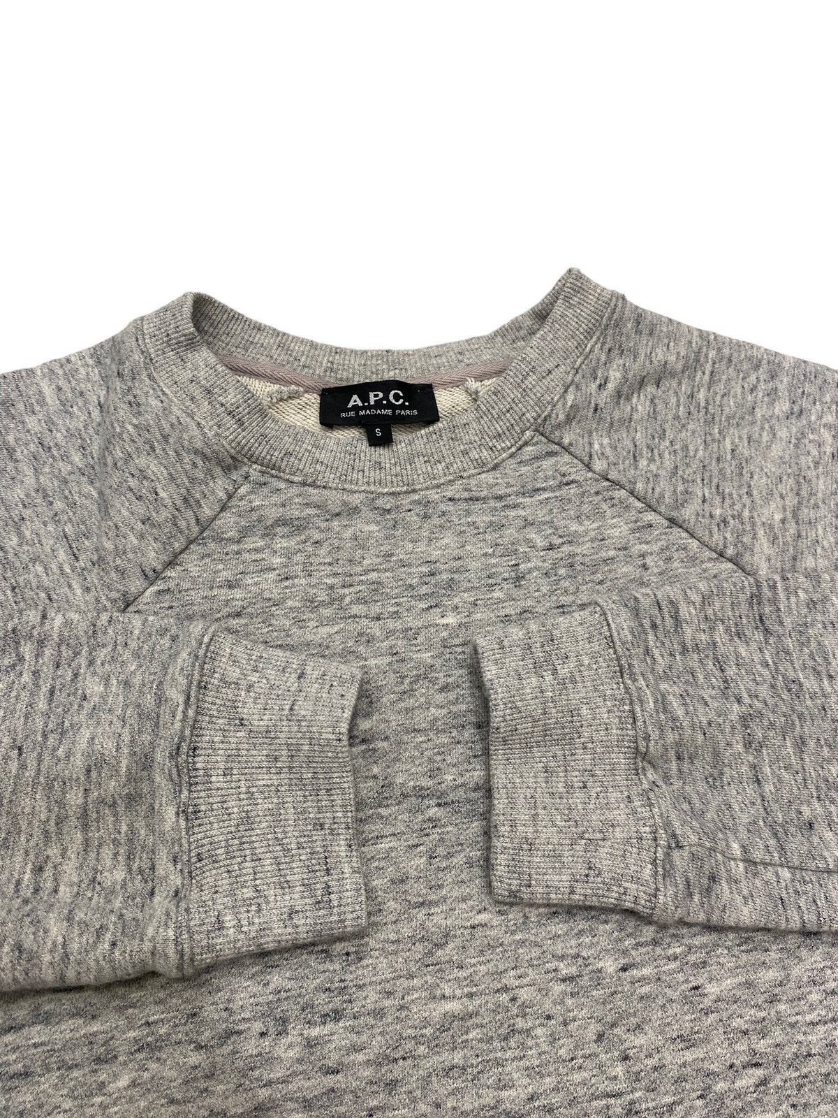 A.P.C. APC Raglan Sweatshirt Heather Grey Size US S / EU 44-46 / 1 - 4 Thumbnail