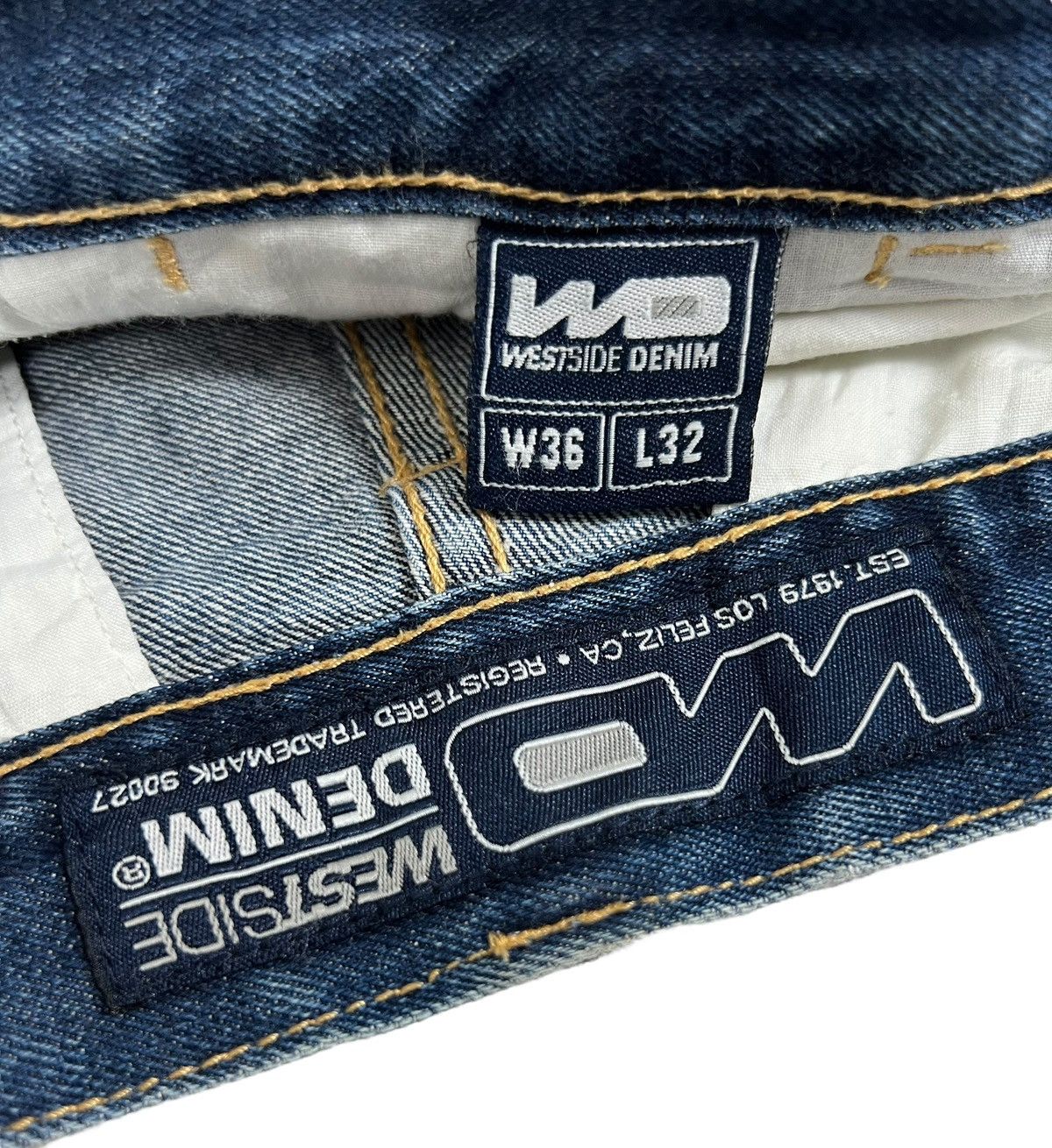JNCO Vintage Distressed WESTSIDE DENIM Baggy Jeans Size US 36 / EU 52 - 10 Thumbnail