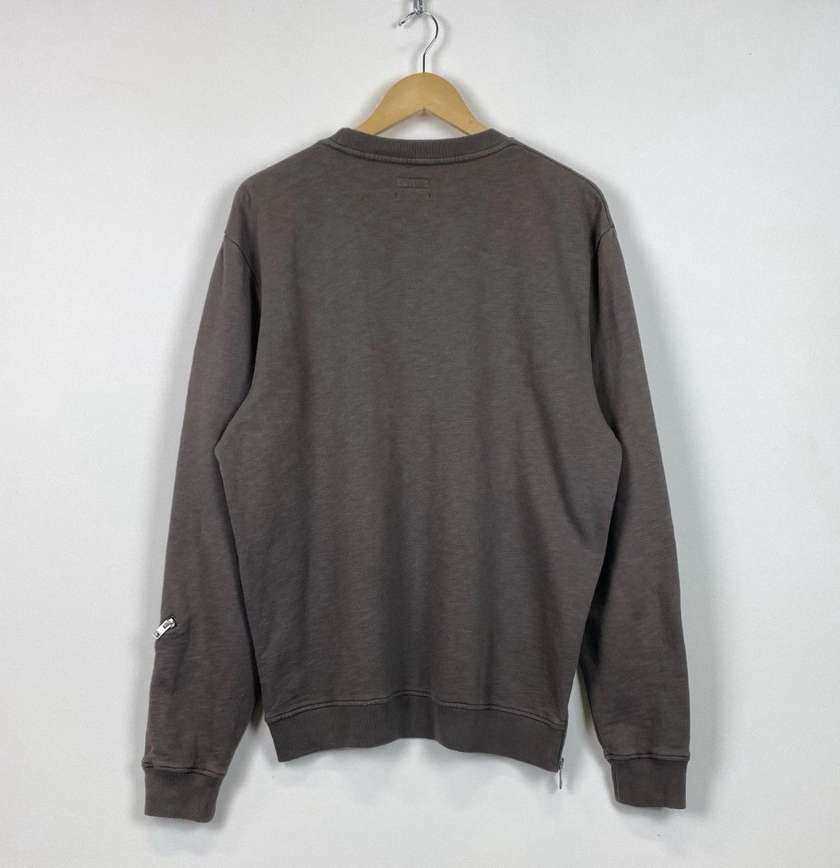 Allsaints Allsaints Debeo Crew Neck Sweatshirt Zip Logo Long Sleeve Size US L / EU 52-54 / 3 - 10 Thumbnail