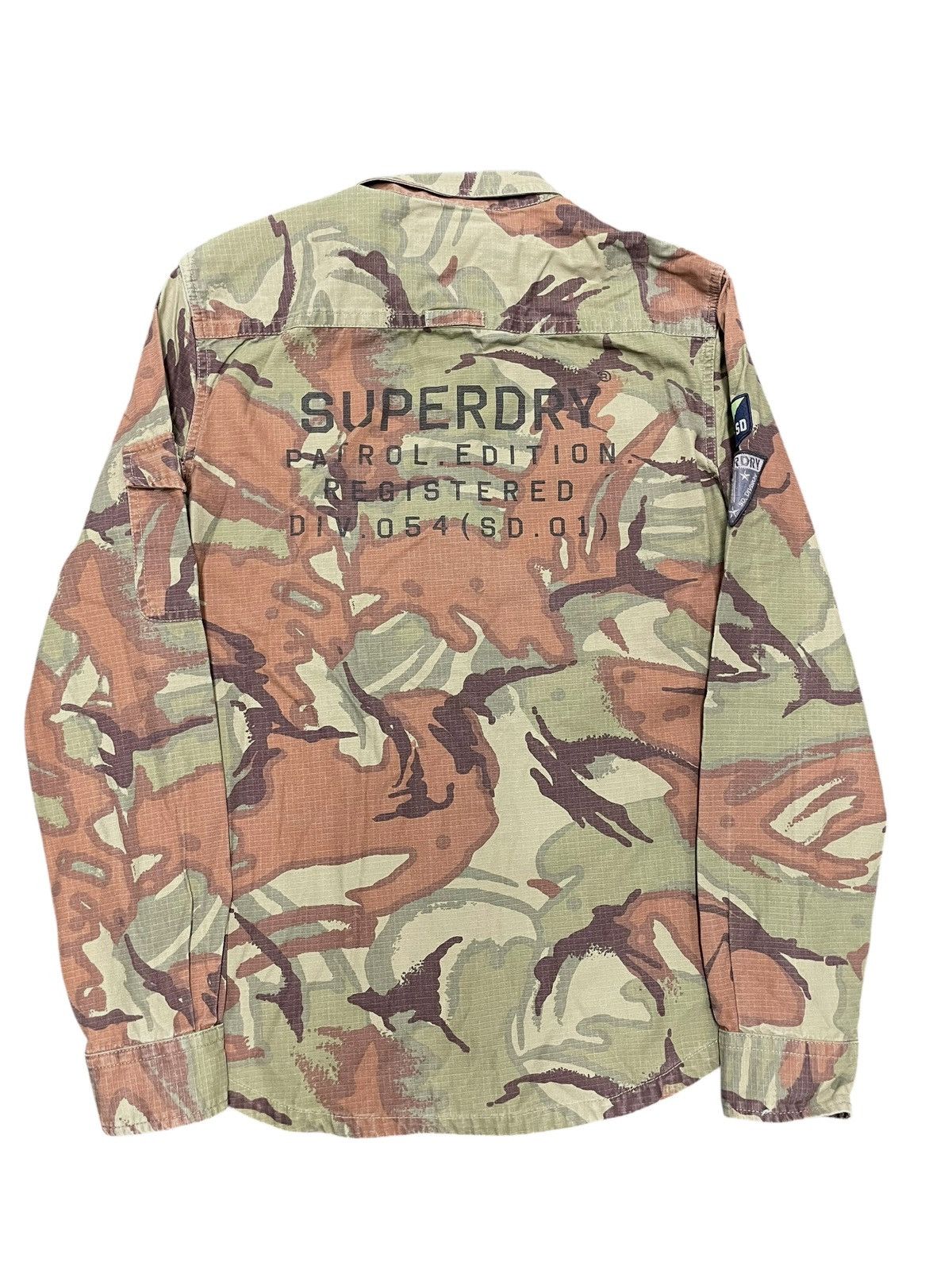 Superdry Superdry Shirt Mens Patrol Edition Military L Camo Air Patch Size US L / EU 52-54 / 3 - 2 Thumbnail