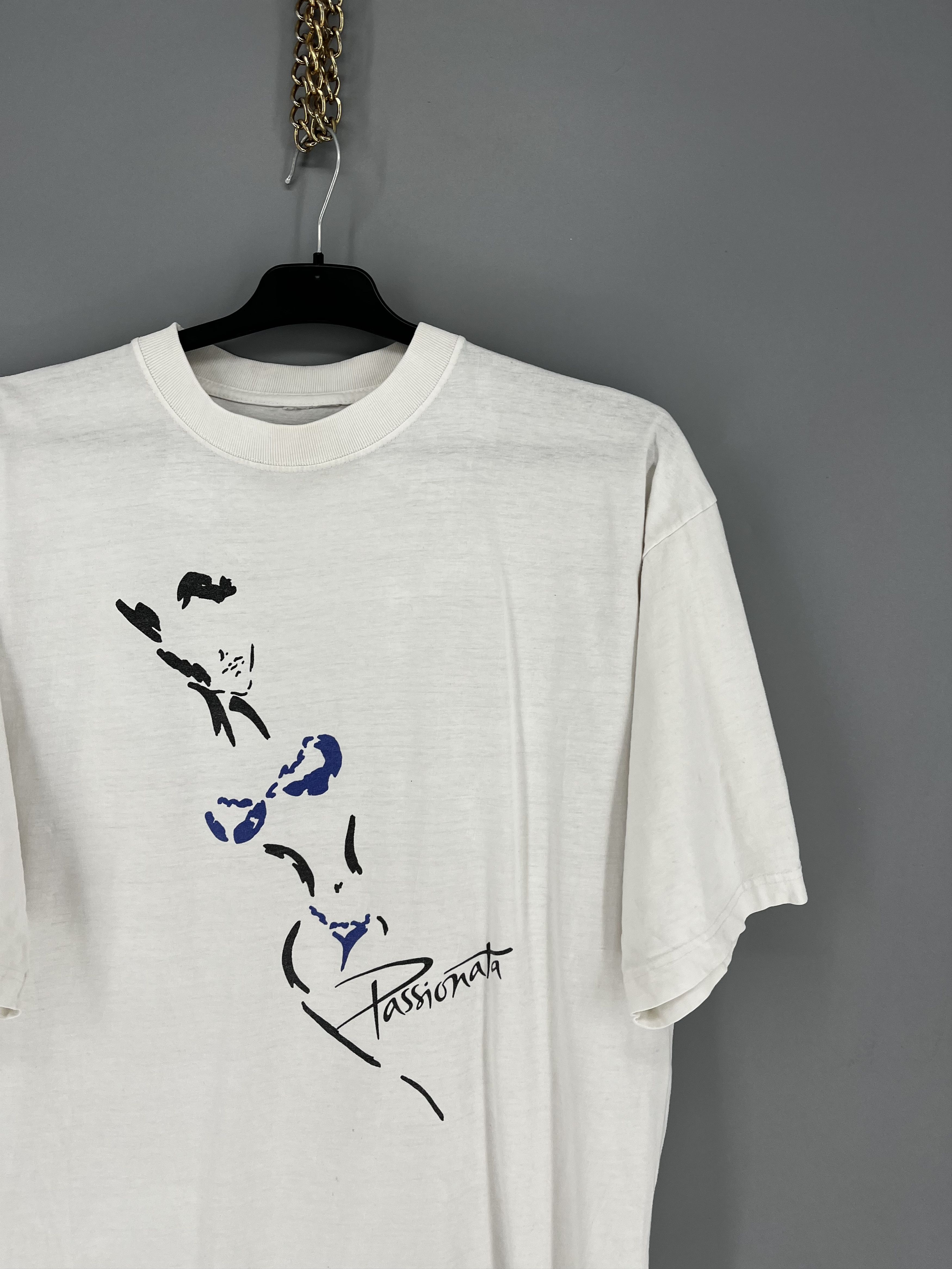 Band Tees Vintage Passionata Graphic Tee White Double Stitch T-Shirt Size US XL / EU 56 / 4 - 5 Thumbnail