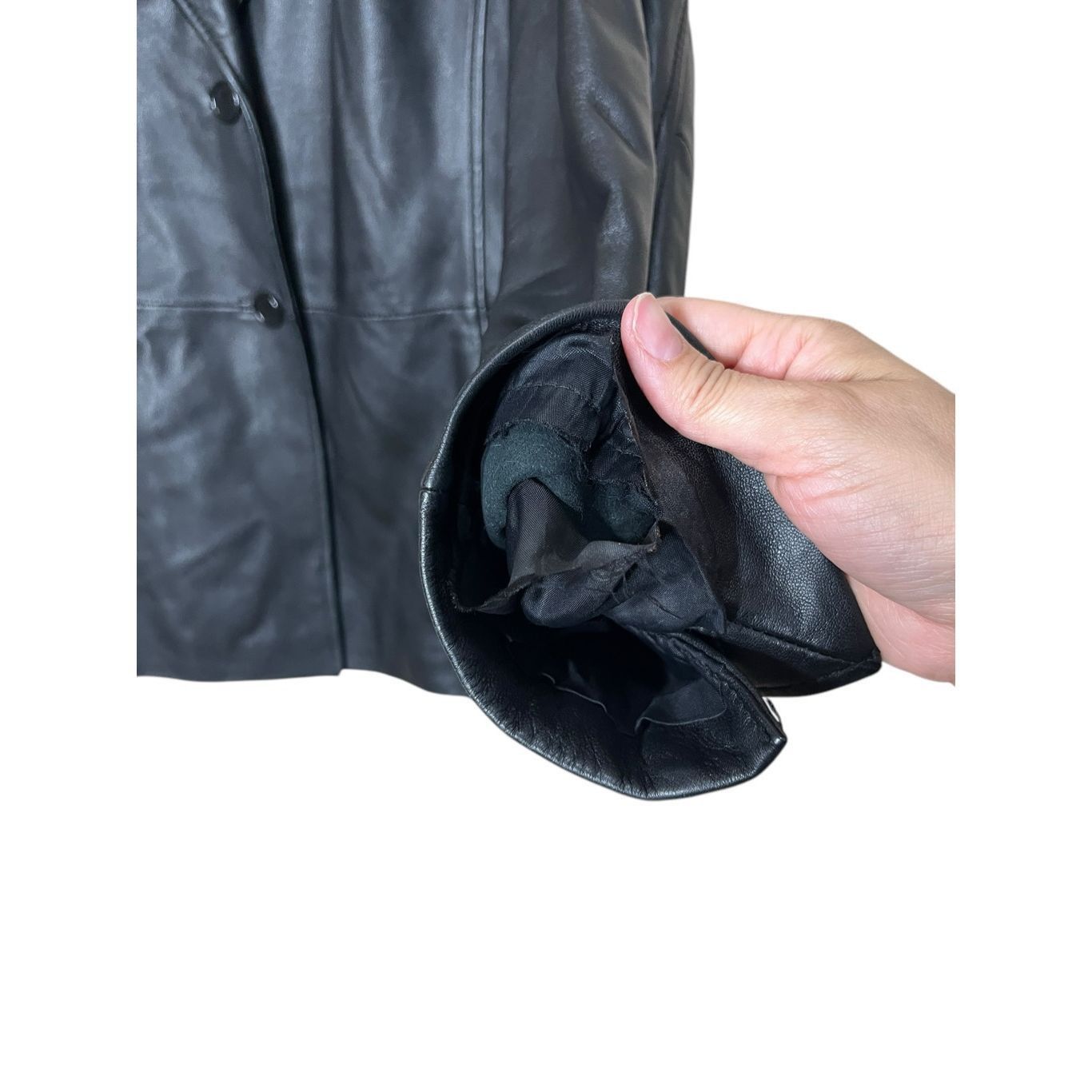 Other Vintage 90's Valerie Stevens Black Leather Blazer Jacket Size M Size M / US 6-8 / IT 42-44 - 5 Thumbnail
