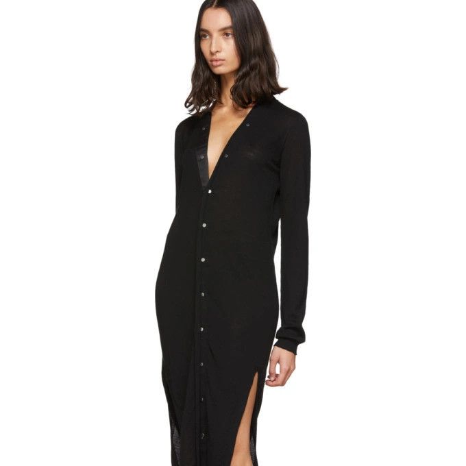 Rick Owens o1y0126 Cardigan in Black Size S / US 4 / IT 40 - 4 Thumbnail