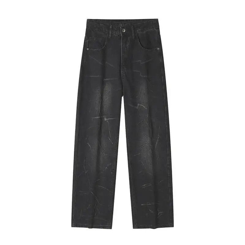 Japanese Brand Black washed dirty denim Size US 29 - 5 Thumbnail